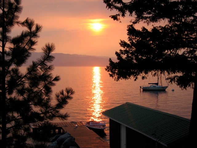 332 Flathead Lodge Road, Bigfork, MT 59911 Gorgeous sunset over Flathead Lake