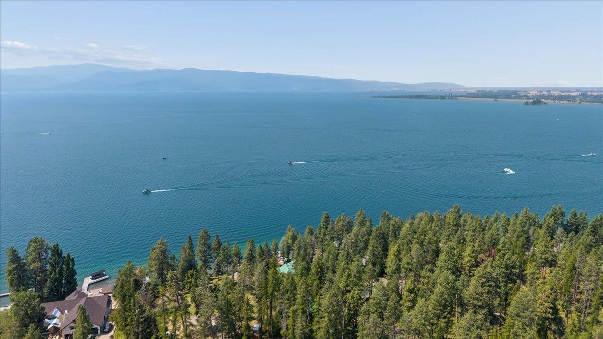 332 Flathead Lodge Road, Bigfork, MT 59911 Looking north west over Flathead Lake