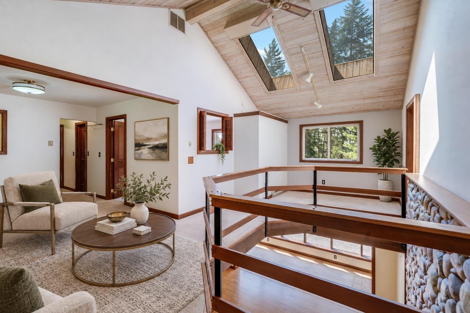 244 Bench Drive, Kalispell, MT 59901 Virtually staged secondary living room loft space.