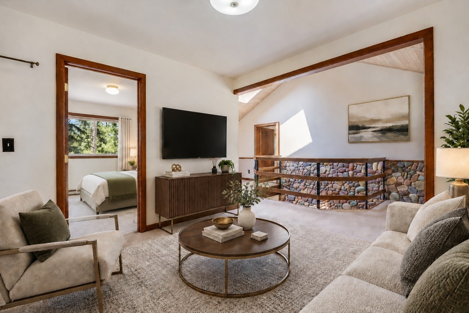 244 Bench Drive, Kalispell, MT 59901 Virtually staged secondary living room space