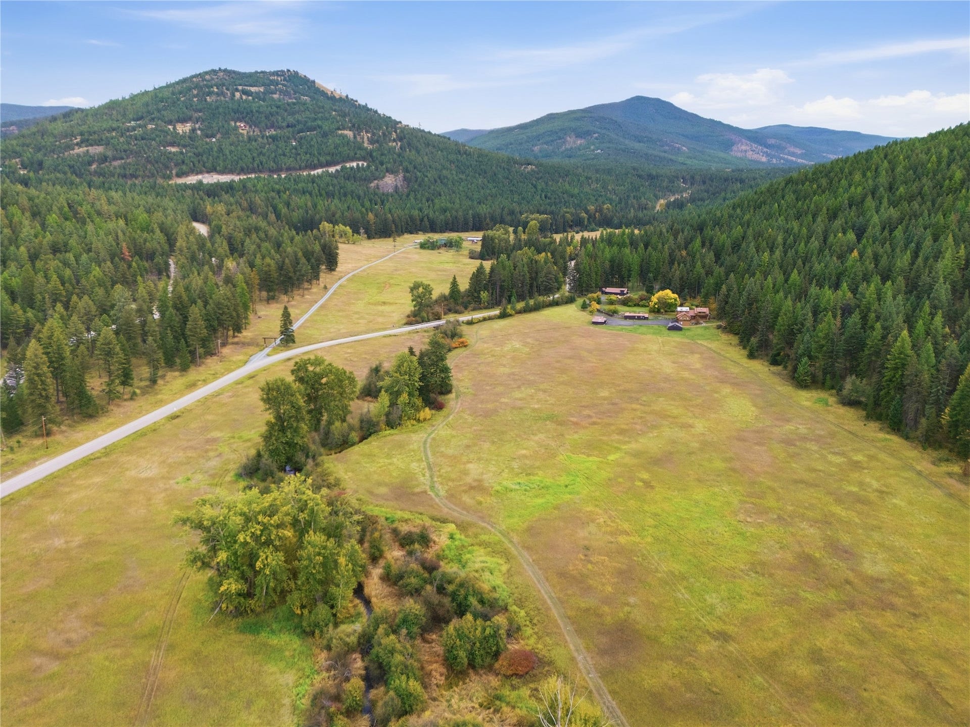 1230 Truman Creek Road, Kila, MT 59920 Aerial of Pasture