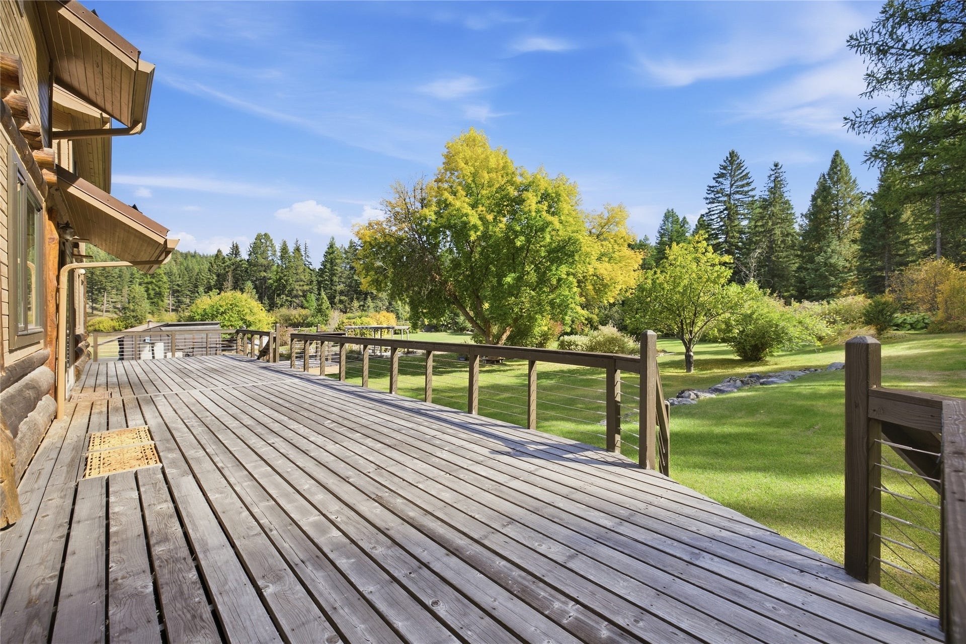 1230 Truman Creek Road, Kila, MT 59920 Wood Deck off Main House