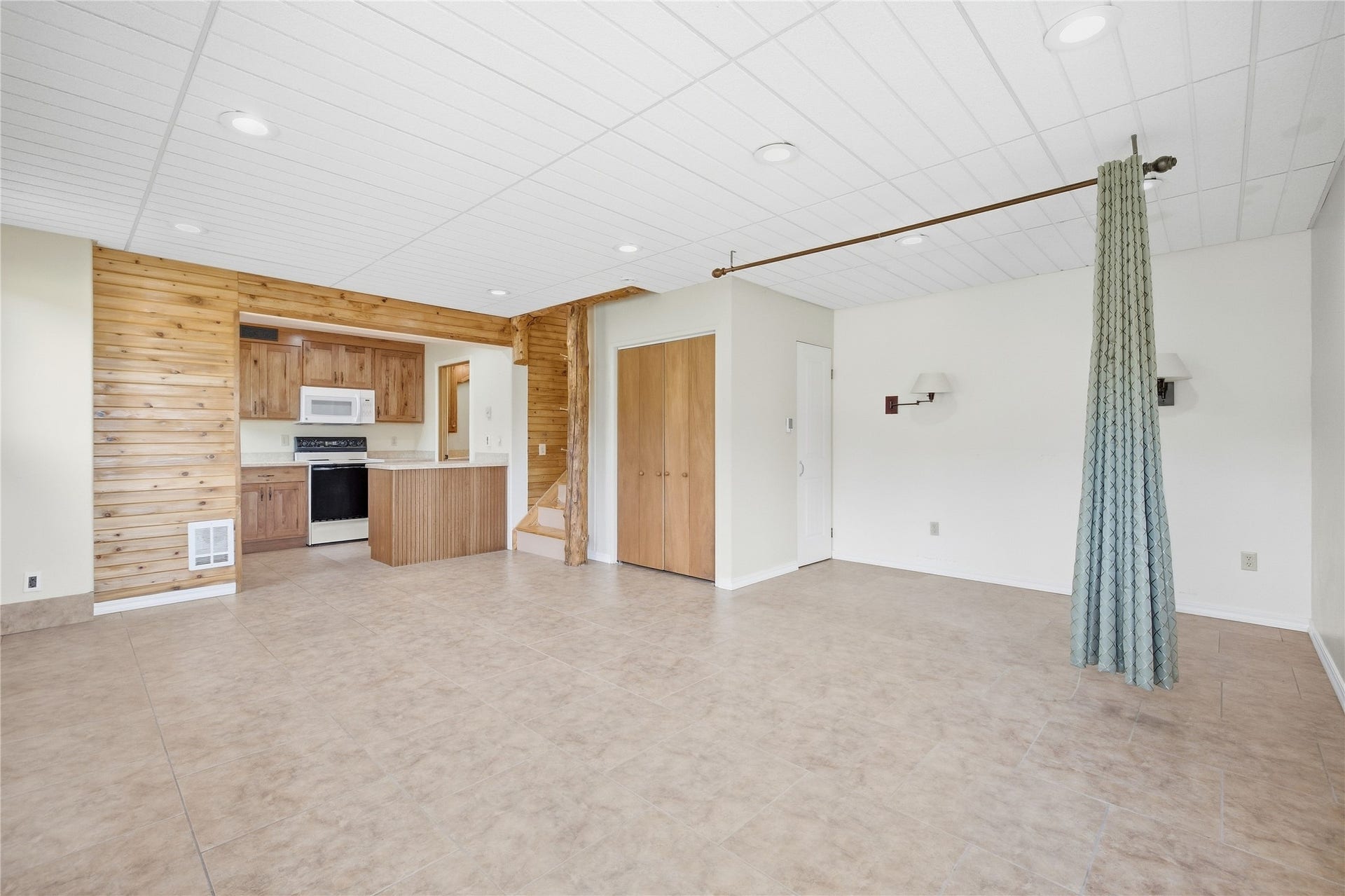 1230 Truman Creek Road, Kila, MT 59920 Downstairs Den/Living Space/Kitchenette
