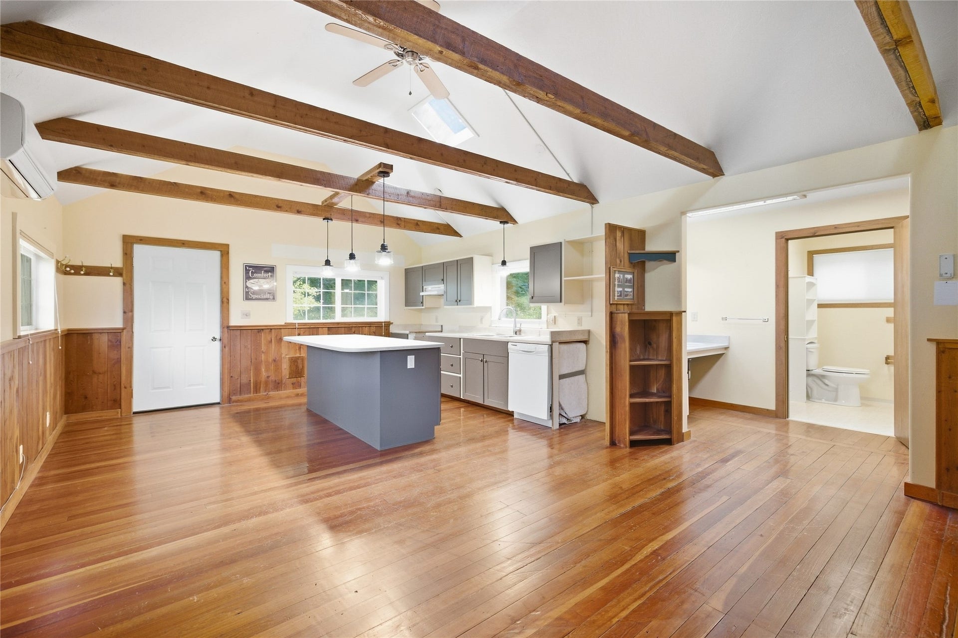1230 Truman Creek Road, Kila, MT 59920 Guest House Kitchen/Living Room/Dining Room