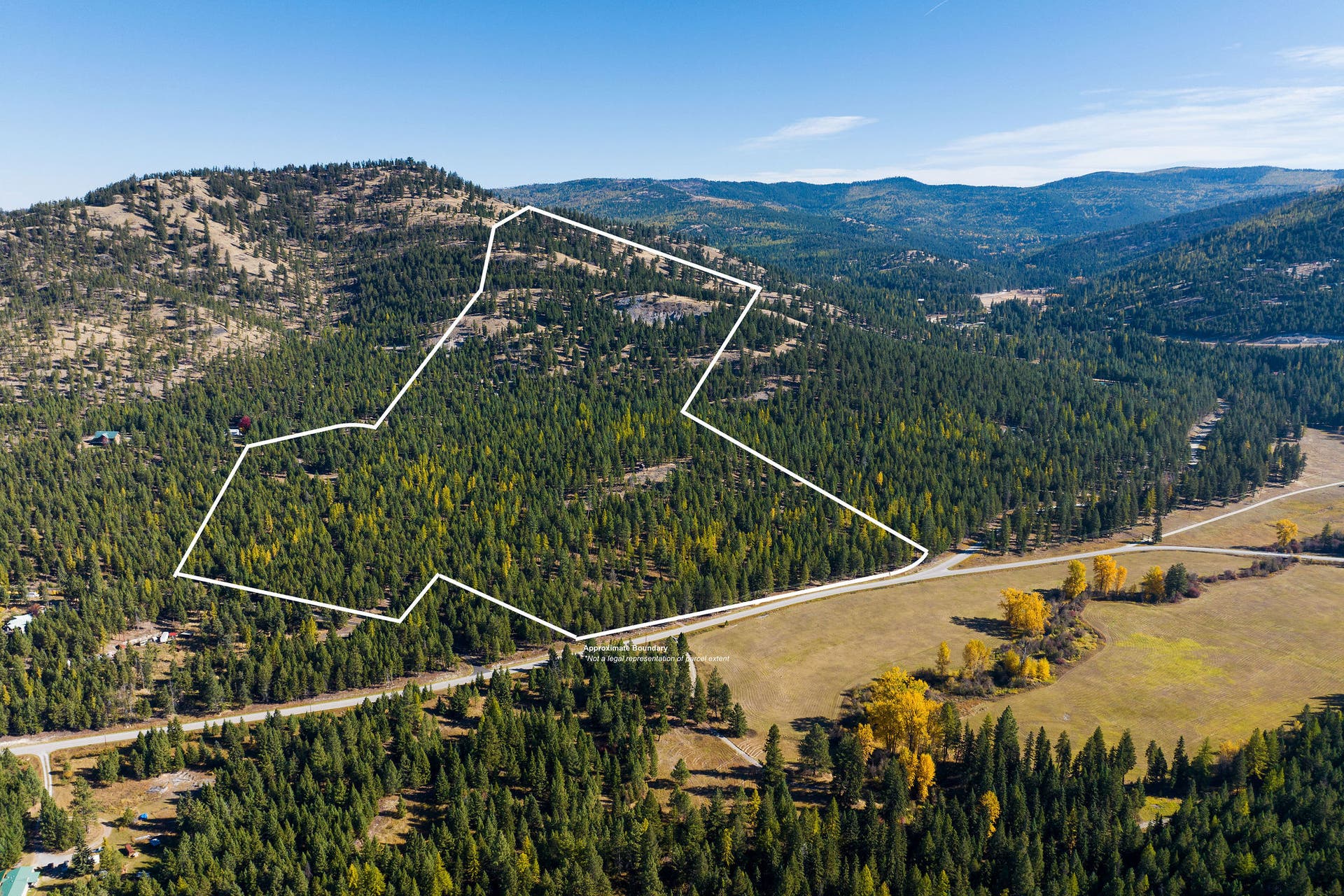 1230 Truman Creek Road, Kila, MT 59920 Rough Property Boundaries *Just for reference and not a legal representation.