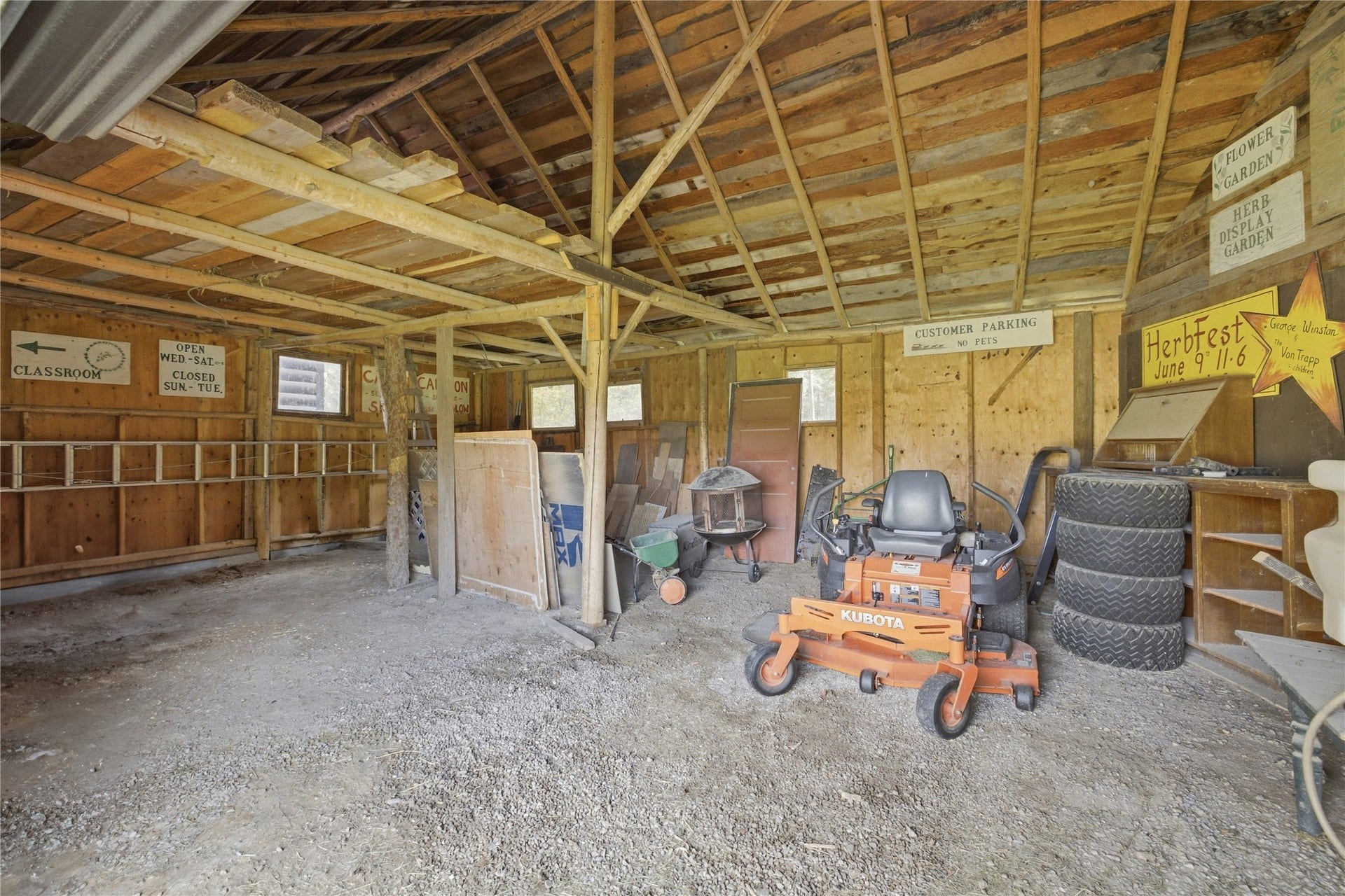 1230 Truman Creek Road, Kila, MT 59920 Workshop/Covered Storage Interior