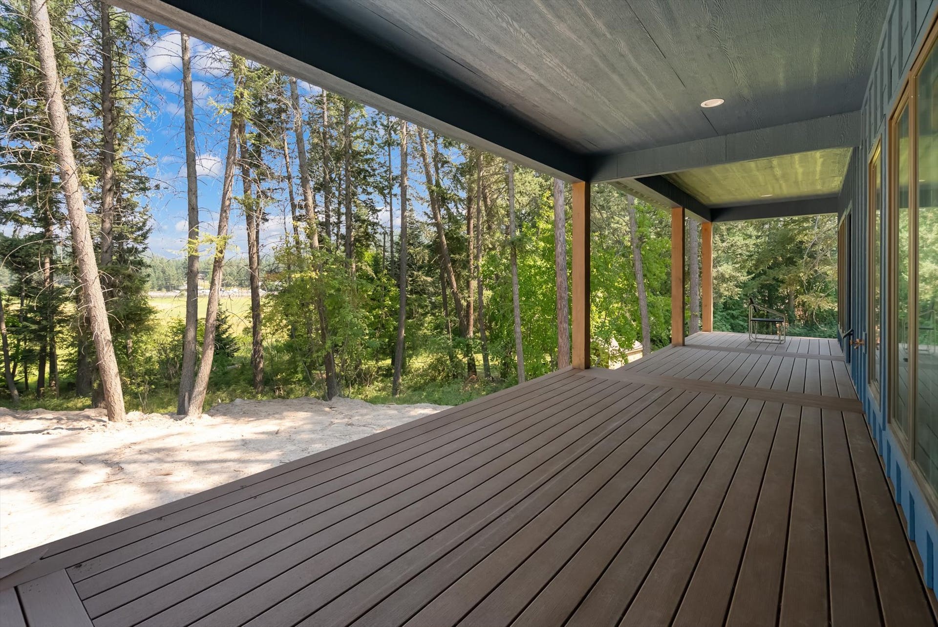 33542 Westview Drive, Bigfork, MT 59911 Sprawling covered deck built with low-maintenance composite decking