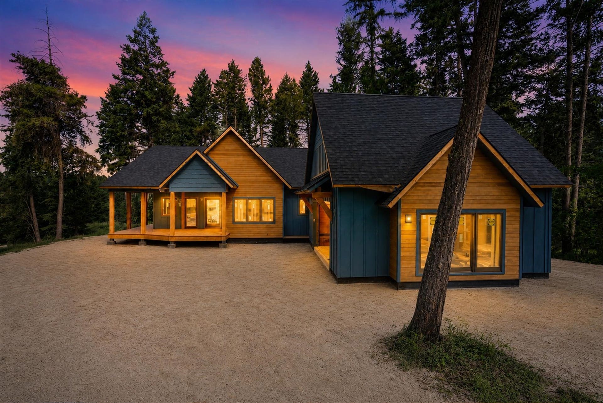33542 Westview Drive, Bigfork, MT 59911 Virtual Twilight Photo