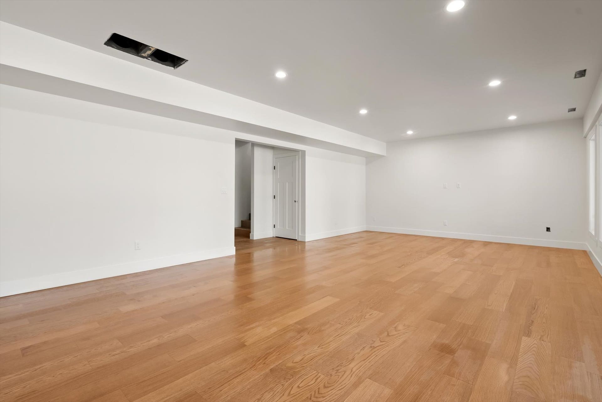 33542 Westview Drive, Bigfork, MT 59911 Sprawling lower-level recreation room featuring warm luxury vinyl plank flooring