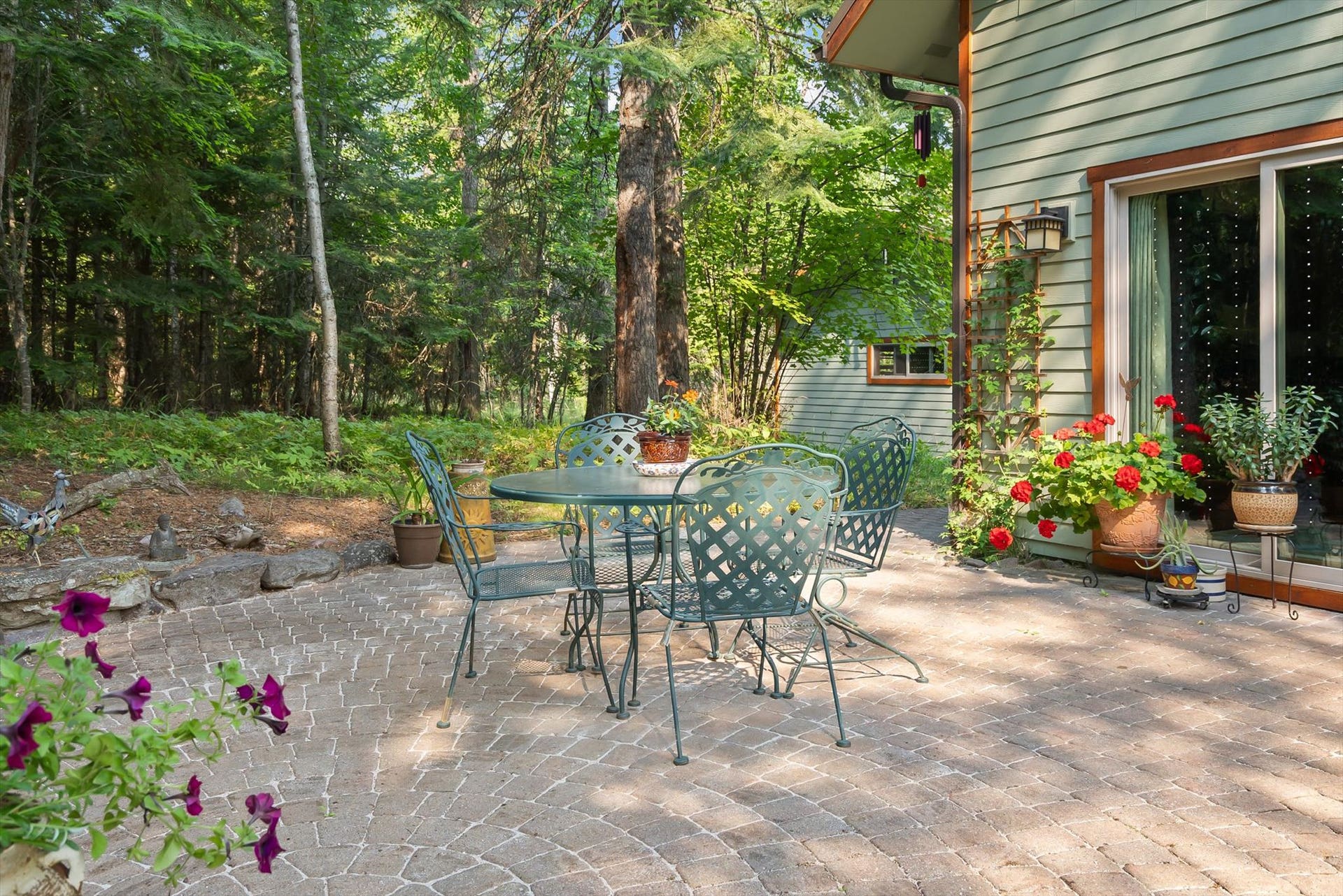 13786 Ridge Loop Road, Bigfork, MT 59911 Side brick patio
