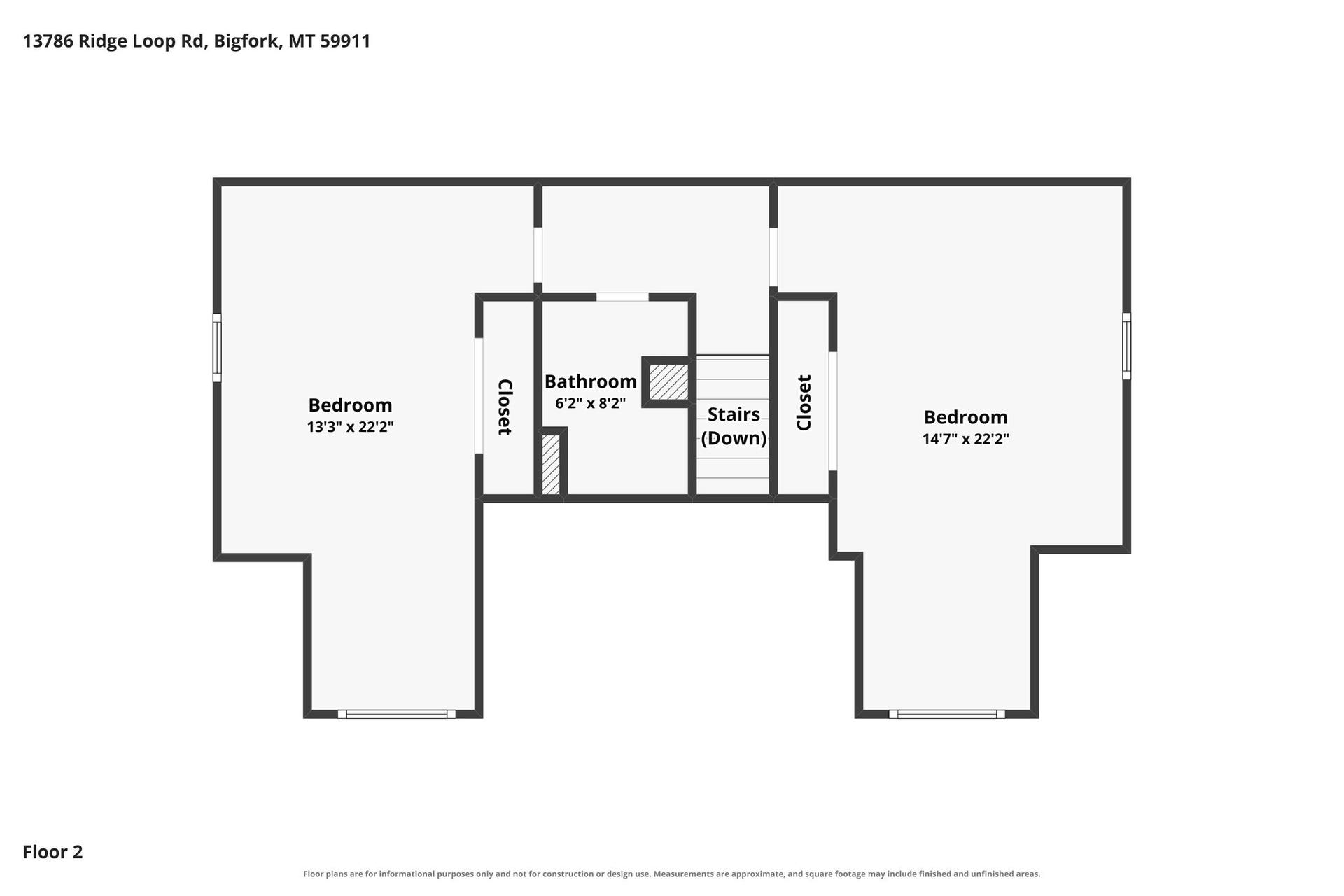 13786 Ridge Loop Road, Bigfork, MT 59911 Floor Plan - Second Floor