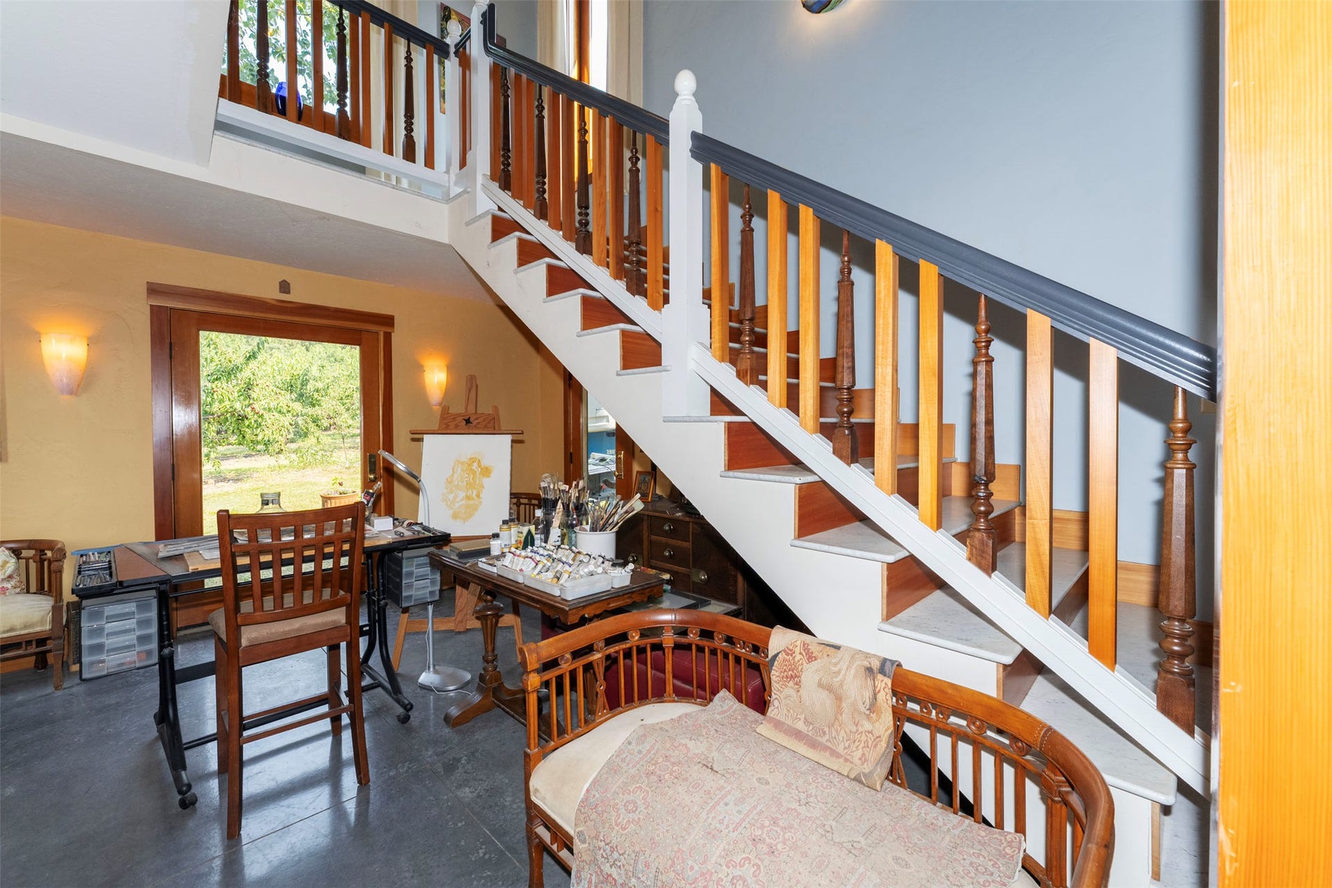 21848 Mt Highway 35, Bigfork, MT 59911 Staircase to second level primary bedrooms