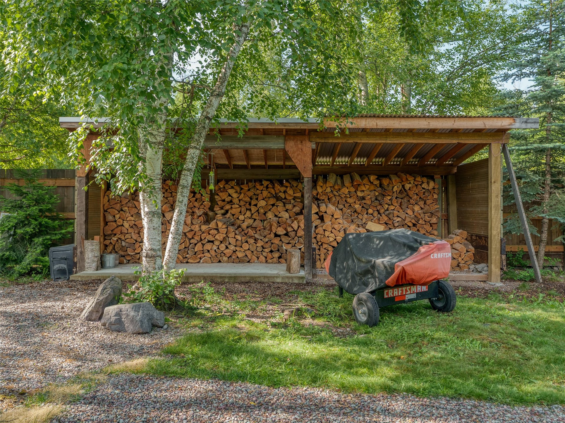 28012 Meadow Creek Road, Bigfork, MT 59911 Wood shed