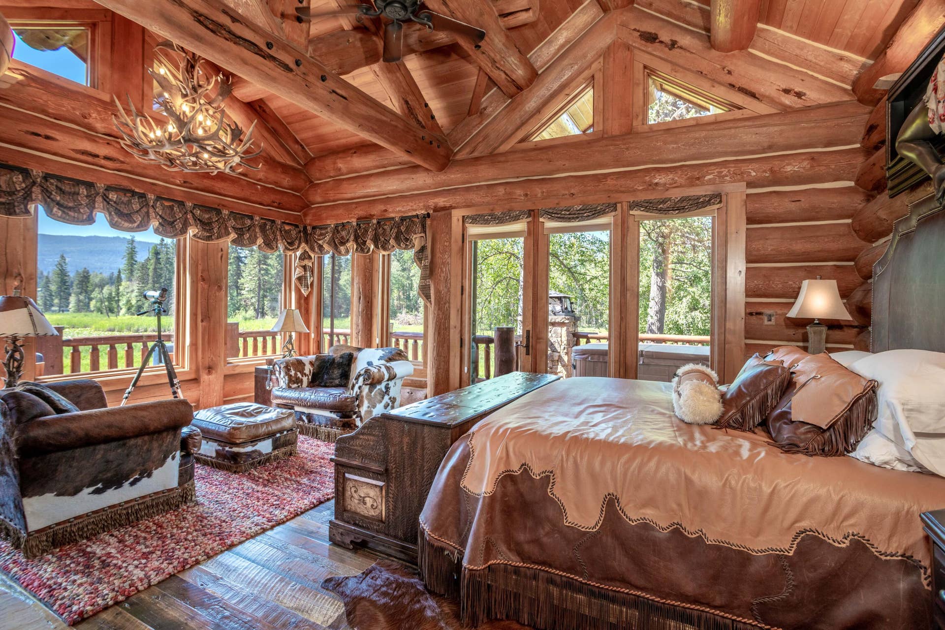 12890 Carney Ranch Road, Bigfork, MT 59911 The wake up view