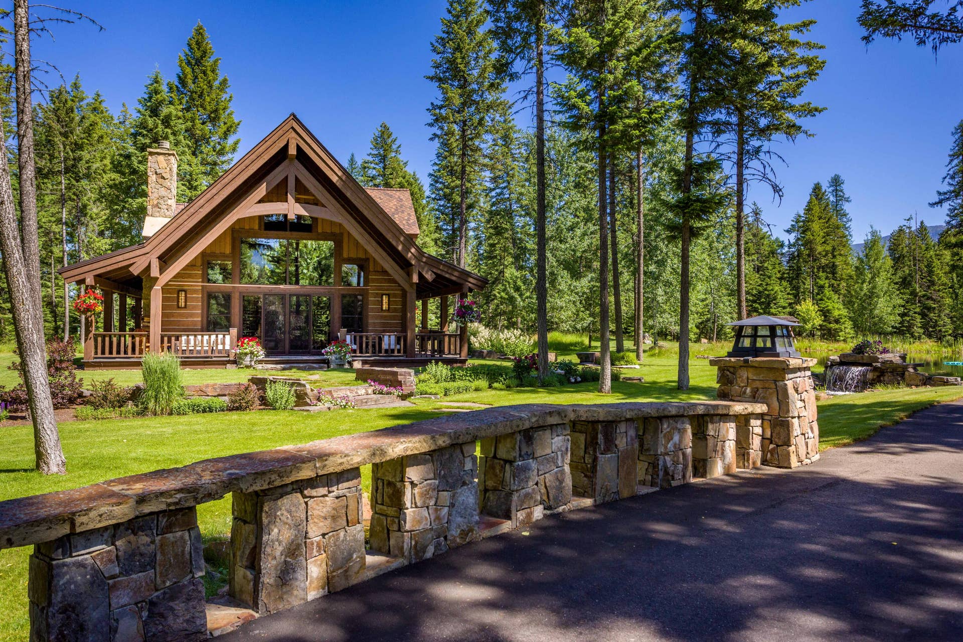 12890 Carney Ranch Road, Bigfork, MT 59911 Distinctive rock bridge