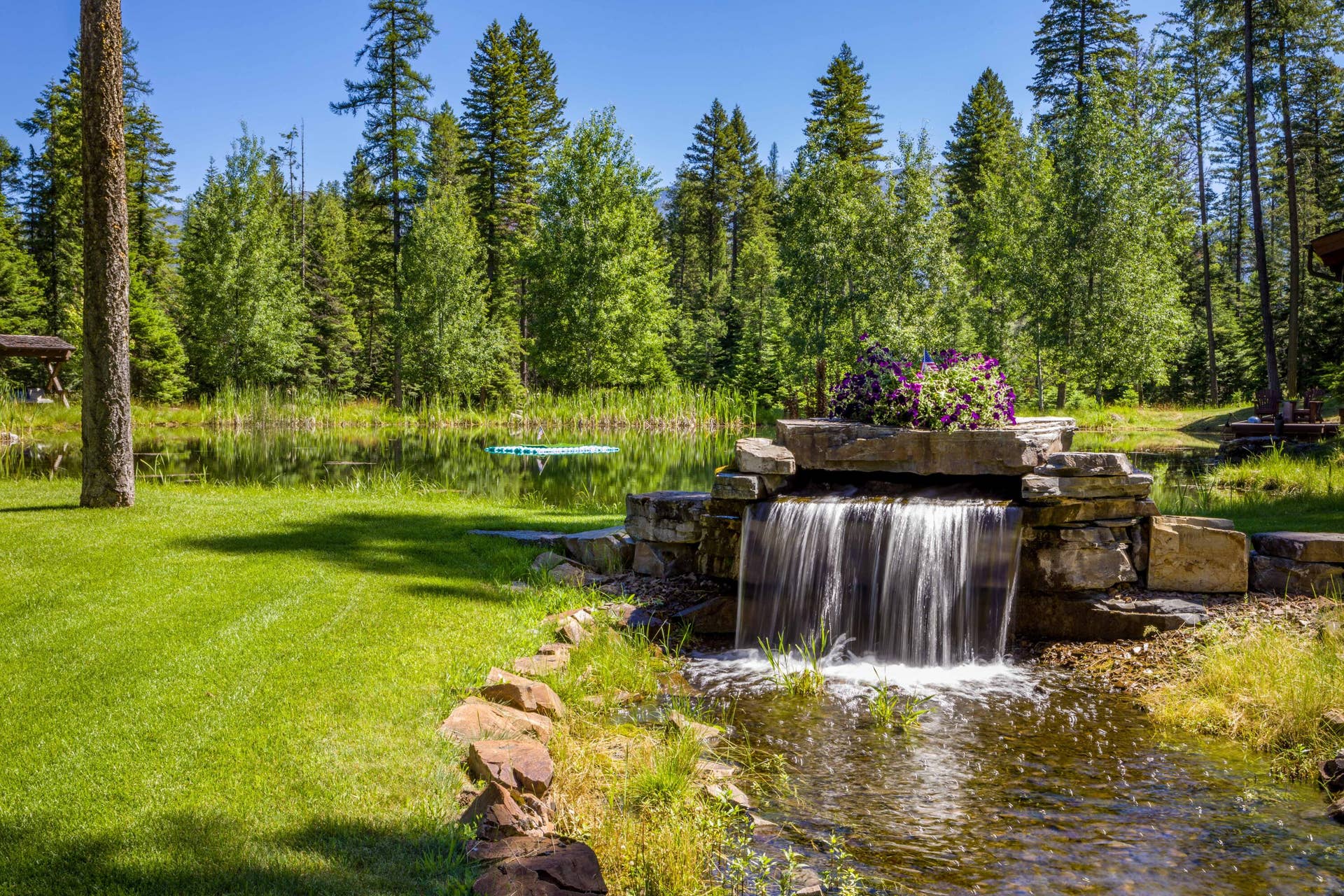 12890 Carney Ranch Road, Bigfork, MT 59911 More of the water feature