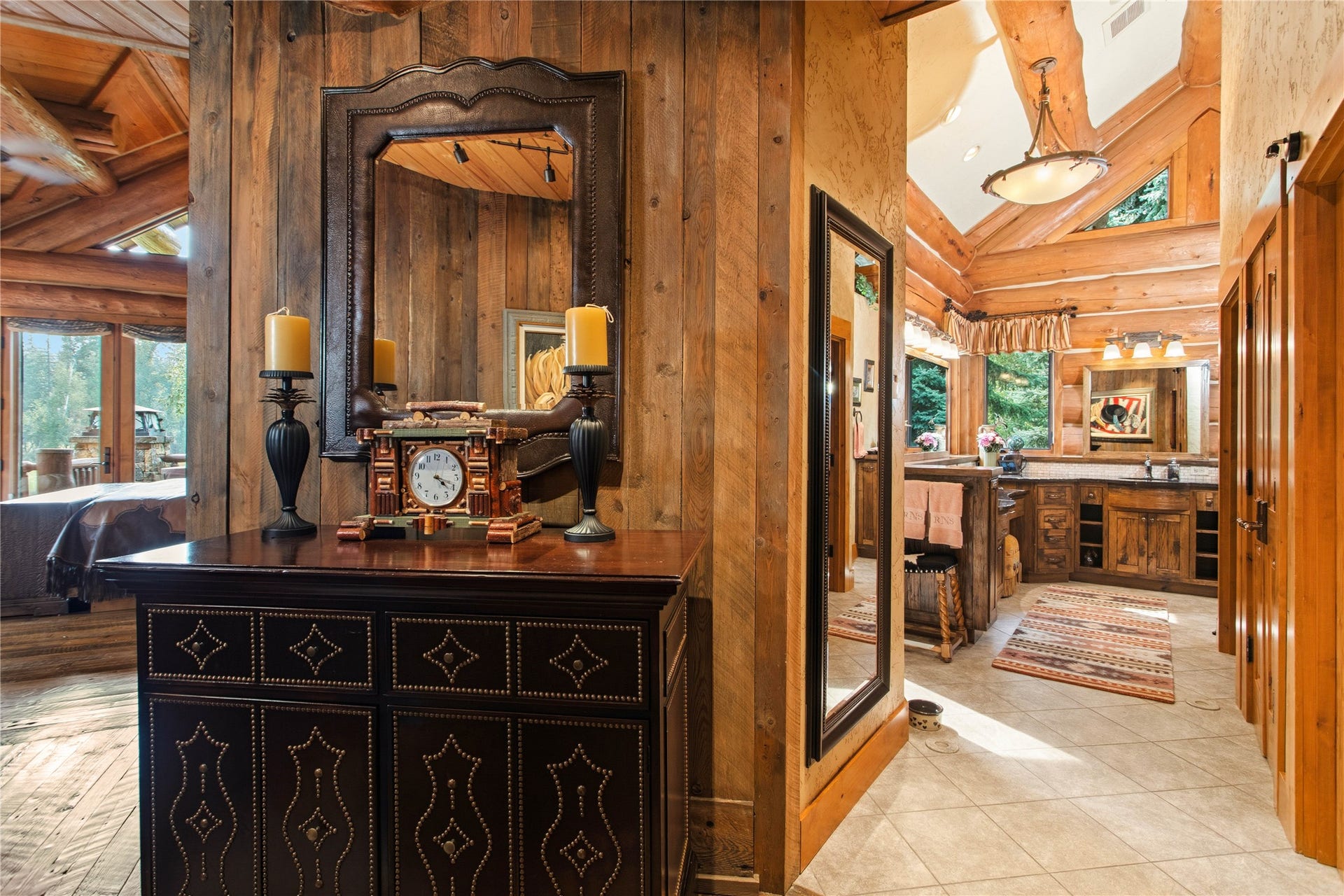 12890 Carney Ranch Road, Bigfork, MT 59911 Bedroom and the bathroom