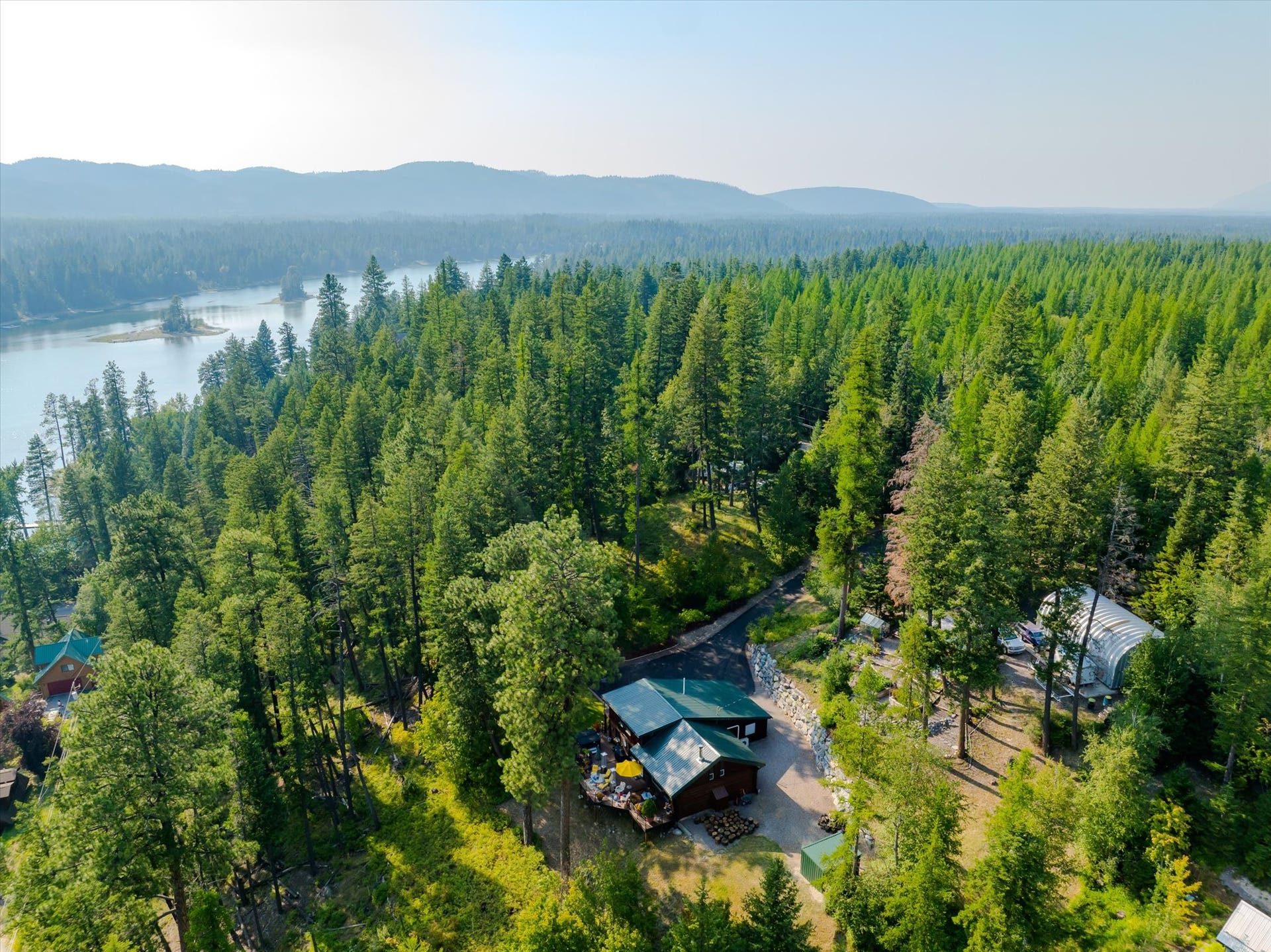 14259 Sunburst Drive, Bigfork, MT 59911 subject property has green roof