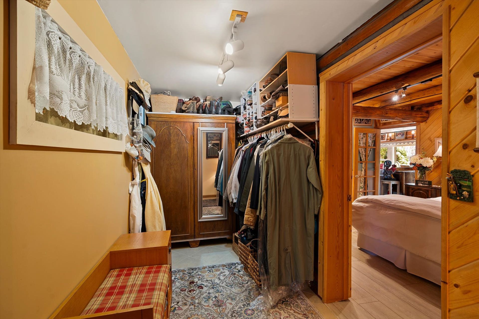 14259 Sunburst Drive, Bigfork, MT 59911 closet off main level flex room - Bedroom 1