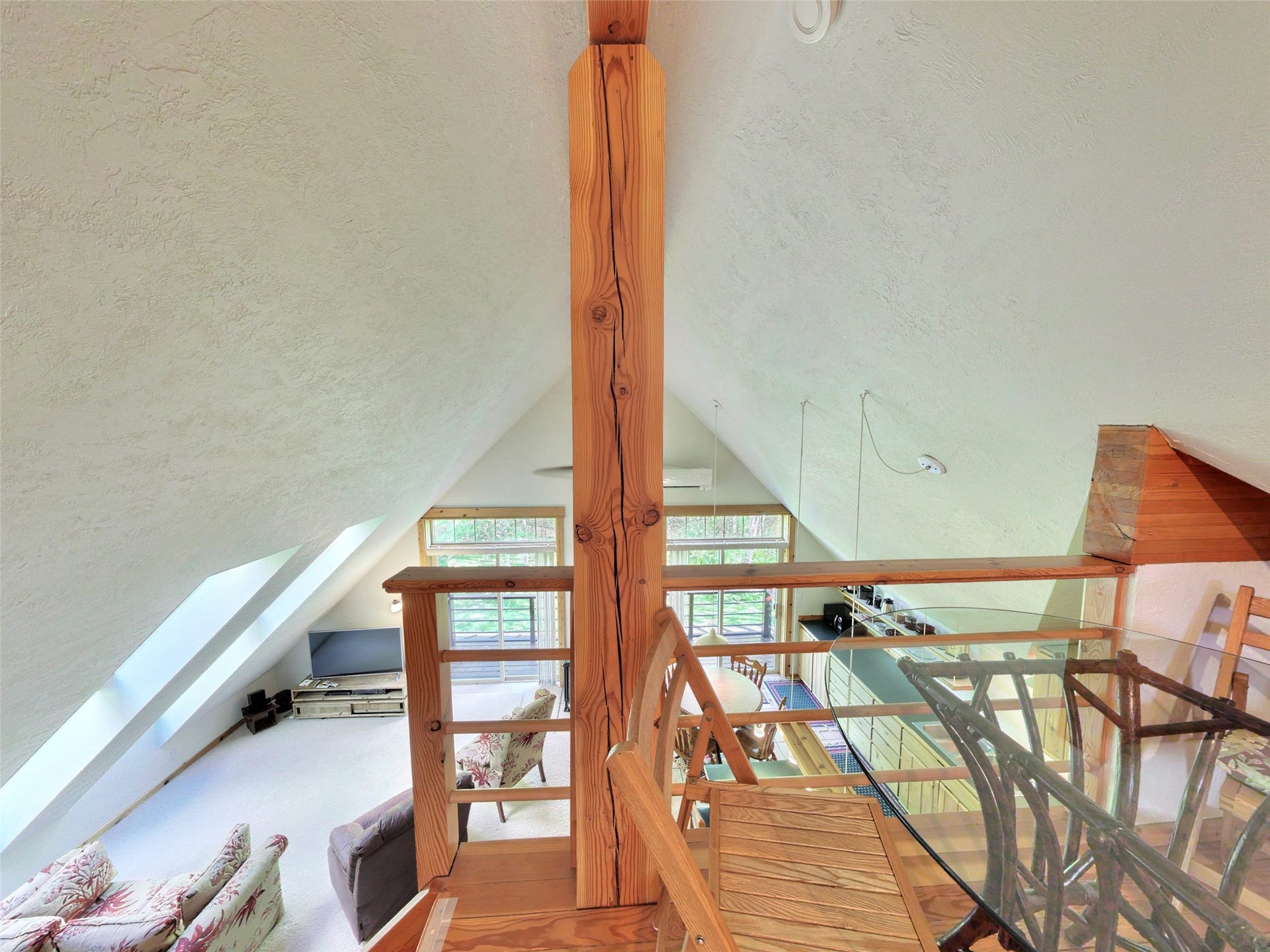 Apartment loft sleeping area