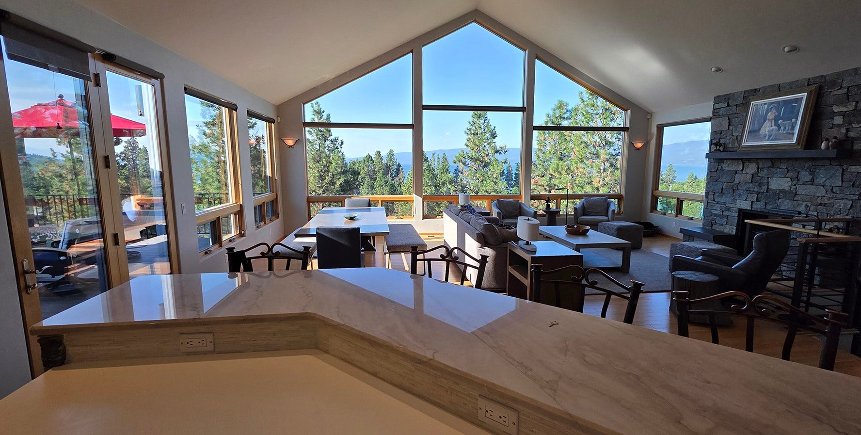 154 S Crestview Terrace, Bigfork, MT 59911 View from Kitchen