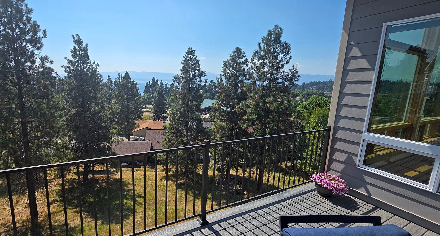 154 S Crestview Terrace, Bigfork, MT 59911 Deck View