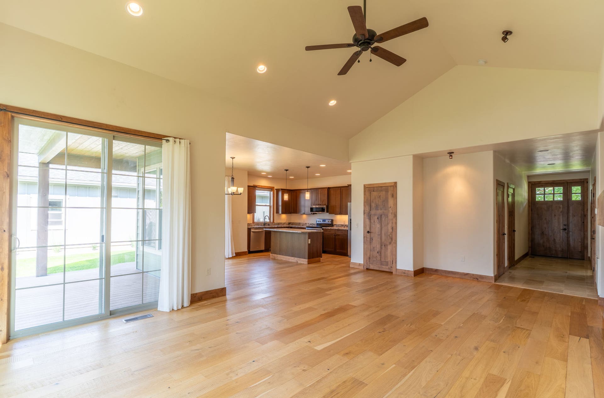 204 Bluebunch Court, Bigfork, MT 59911 Open concept living & dining with easy kitchen access