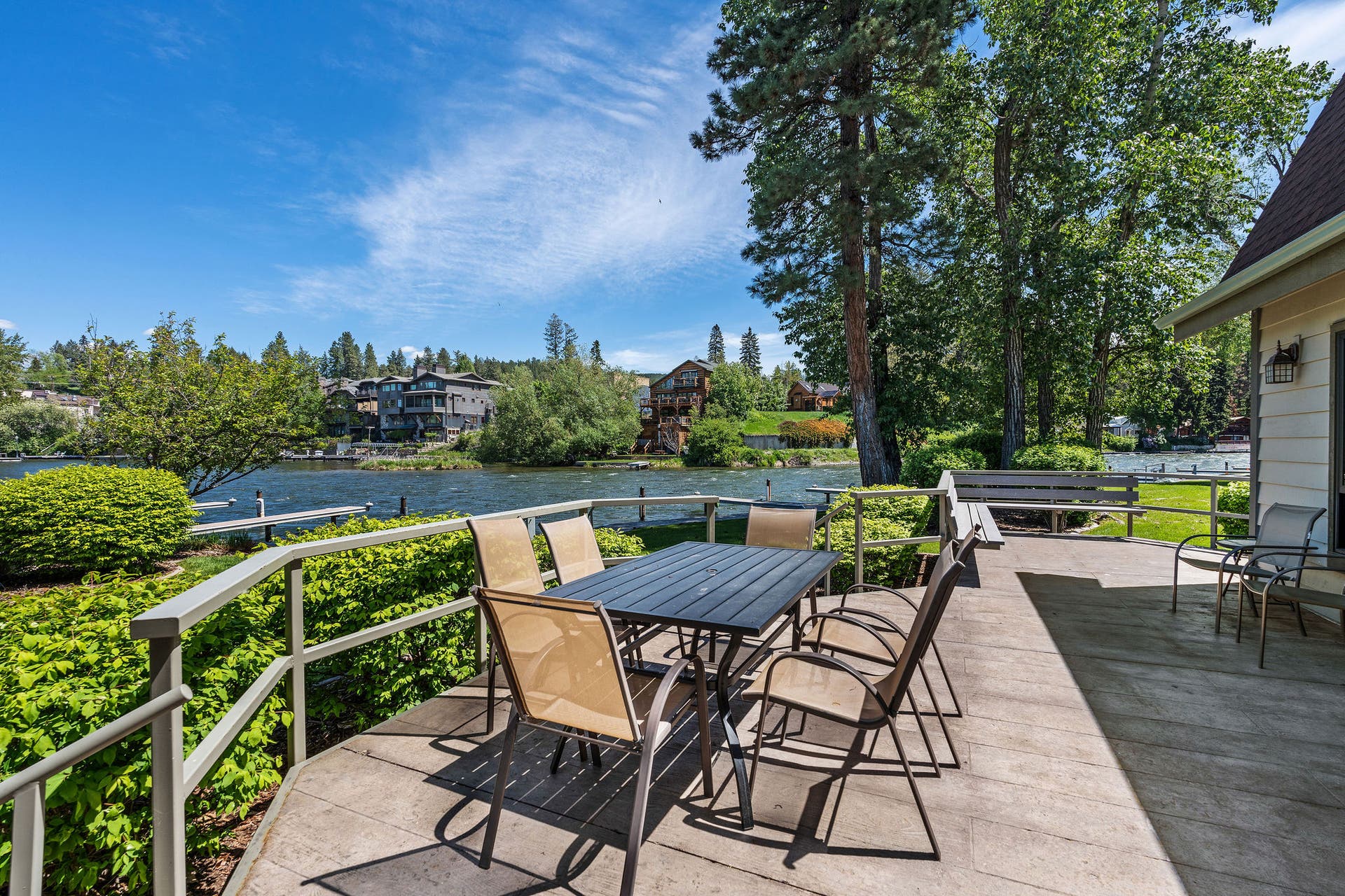 270 Bridge Street, #303 Quiet Cove II, Bigfork, MT 59911 Club house patio