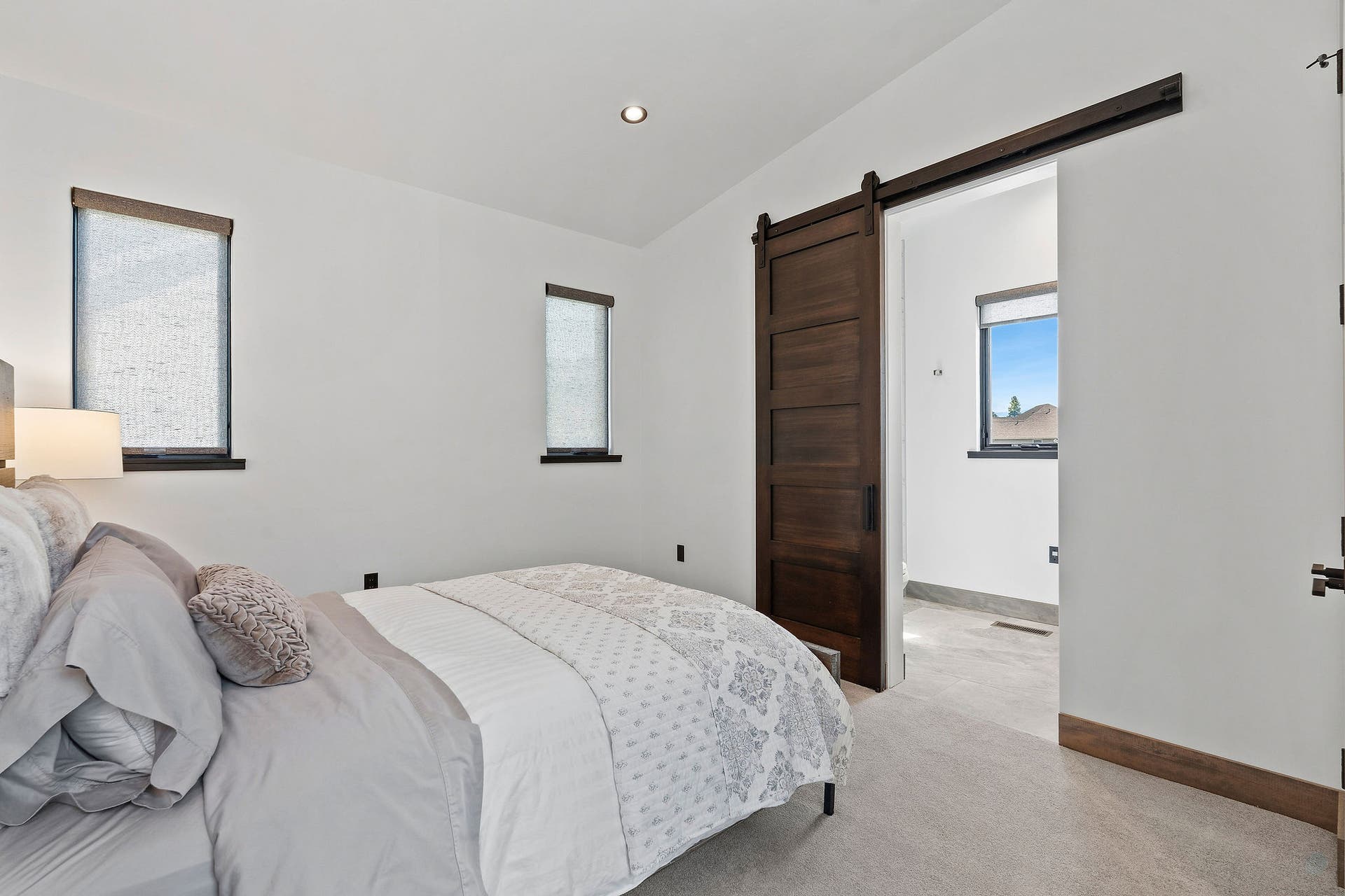 1283 Lake Pointe Drive, Bigfork, MT 59911 Guest Suite #1 - vaulted ceiling, carpet