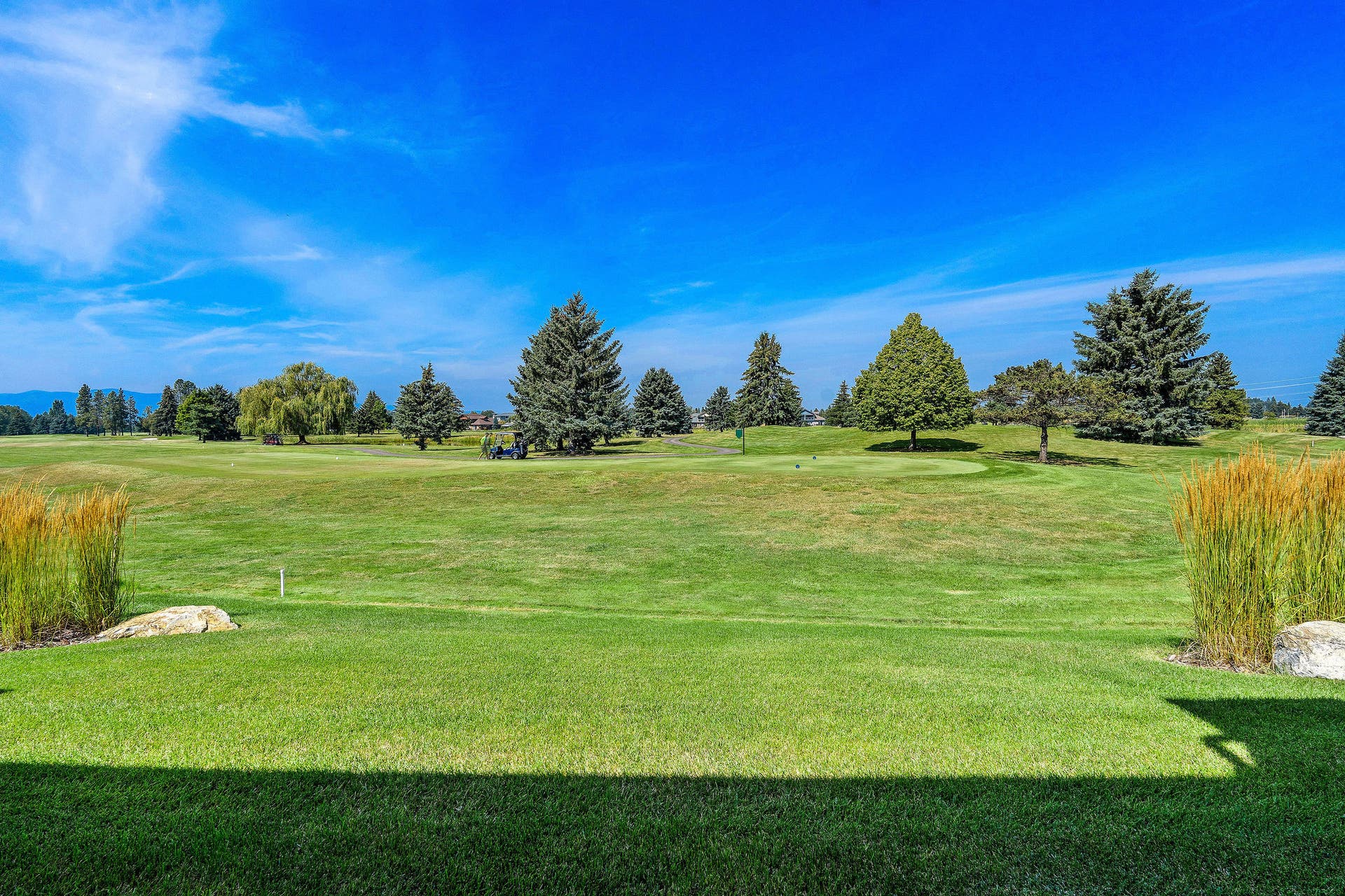 1283 Lake Pointe Drive, Bigfork, MT 59911 View of golf course from patio