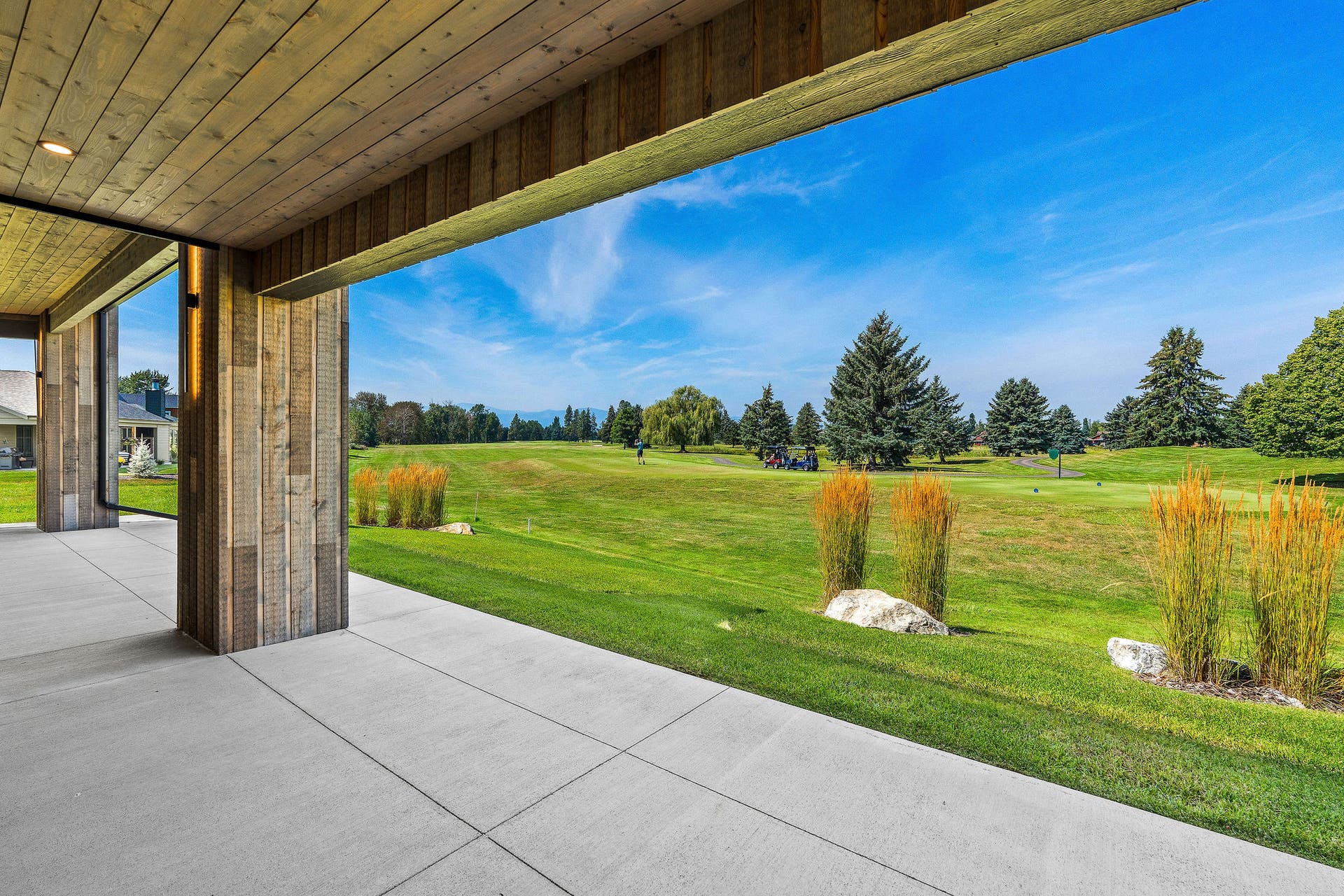 1283 Lake Pointe Drive, Bigfork, MT 59911 View of golf course from patio