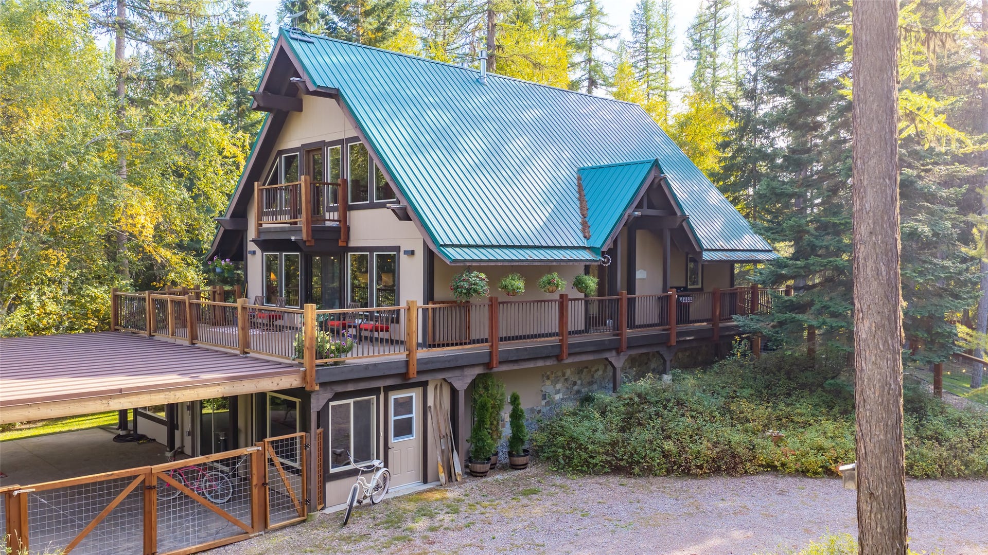 675 Beaver Lake Road, Whitefish, MT 59937 Private Whitefish Home Among Mature Forest