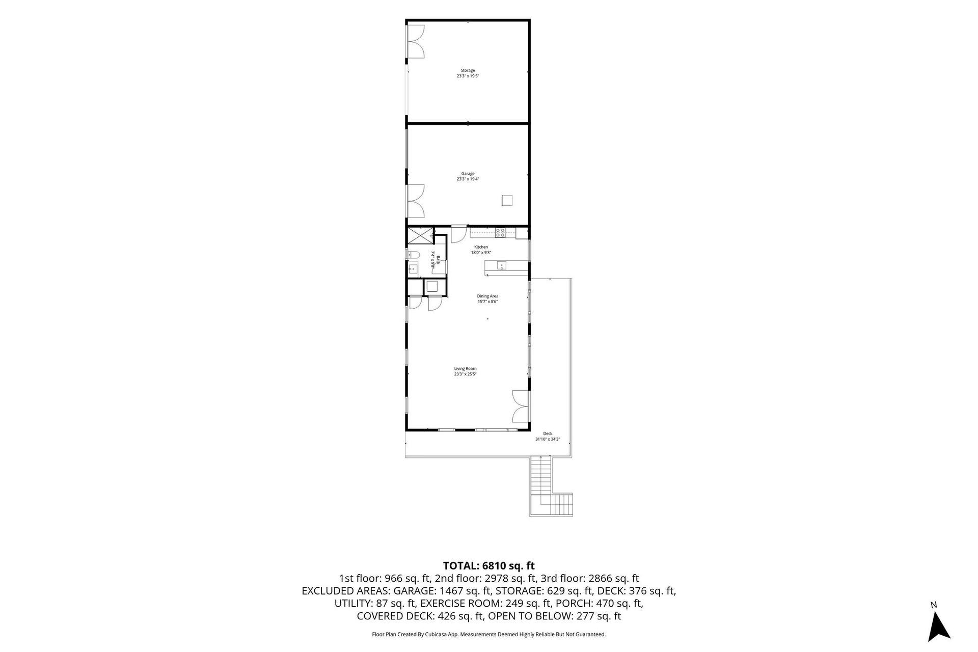 687 N Valley Drive, Whitefish, MT 59937 Floor plan of ADU/guesthouse including storage + garage