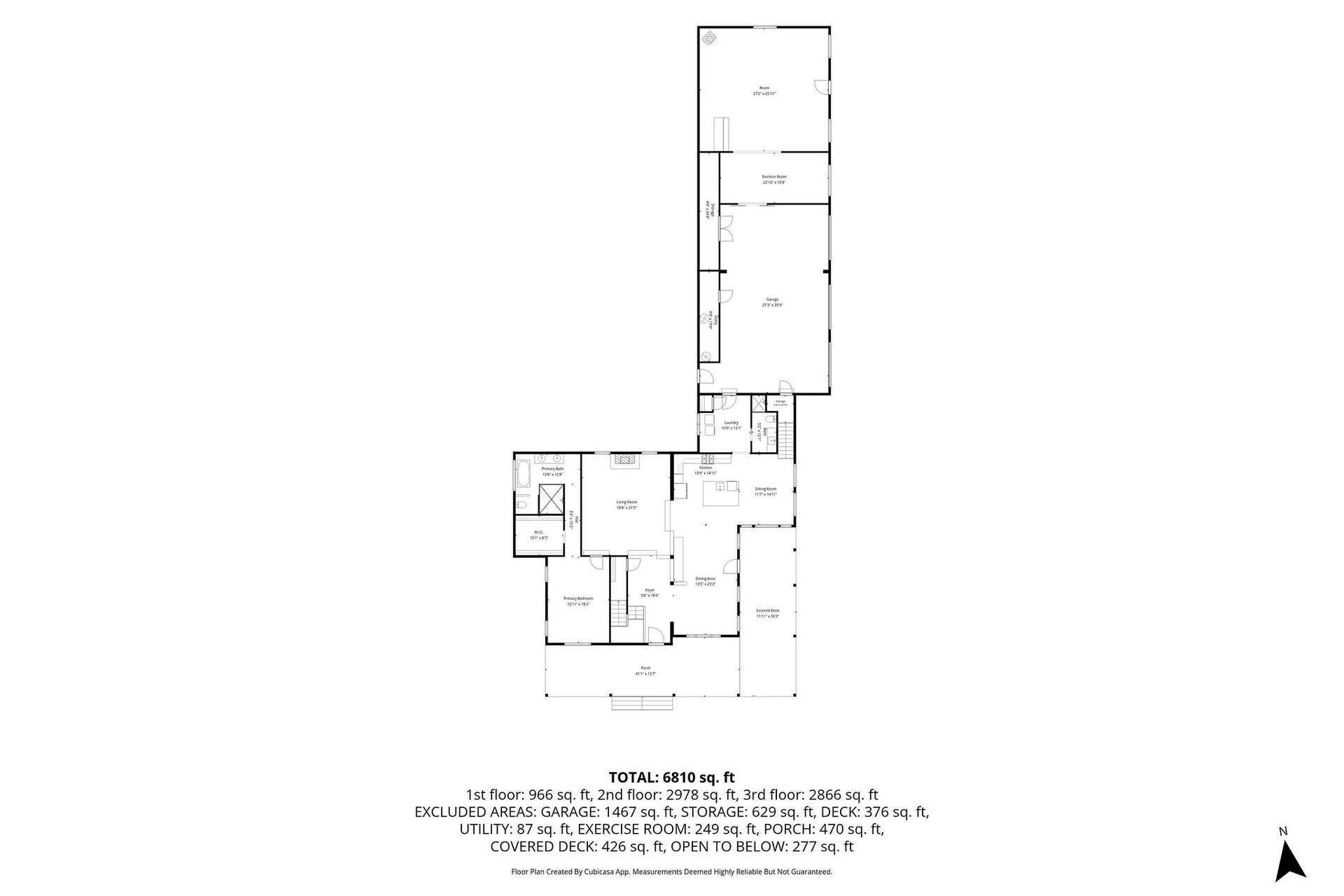 687 N Valley Drive, Whitefish, MT 59937 Main Floor of Main Home showing expansive wrap around porch and garage spaces