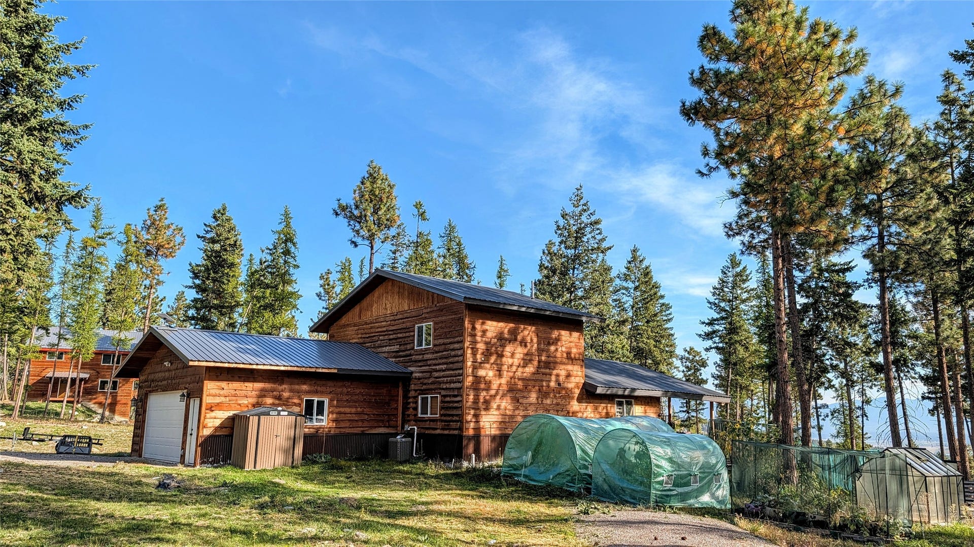 448 Cloud Creek Road, Somers, MT 59932 Garage / Garden View