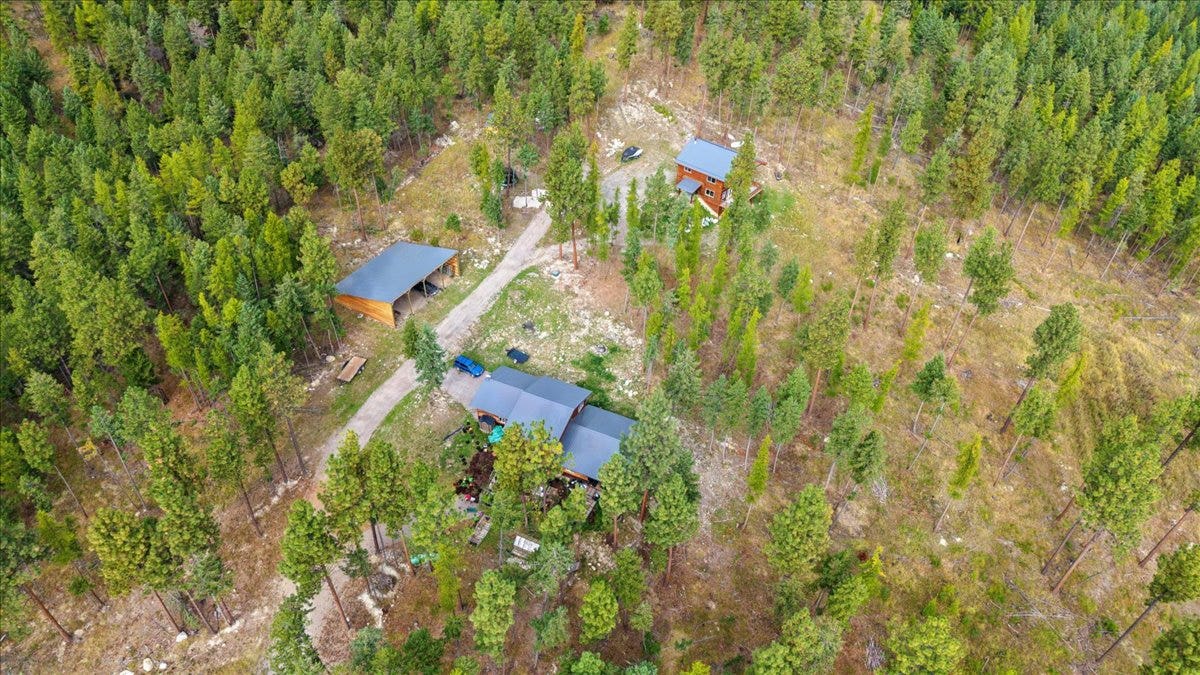 448 Cloud Creek Road, Somers, MT 59932 The Layout of the Property from the Air