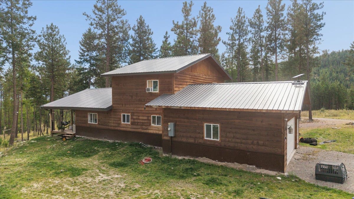 448 Cloud Creek Road, Somers, MT 59932 Aerial House (First one up the Driveway)