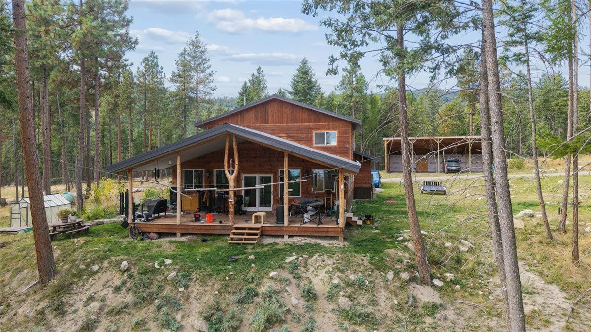 448 Cloud Creek Road, Somers, MT 59932 Aerial House / Pole Barn View