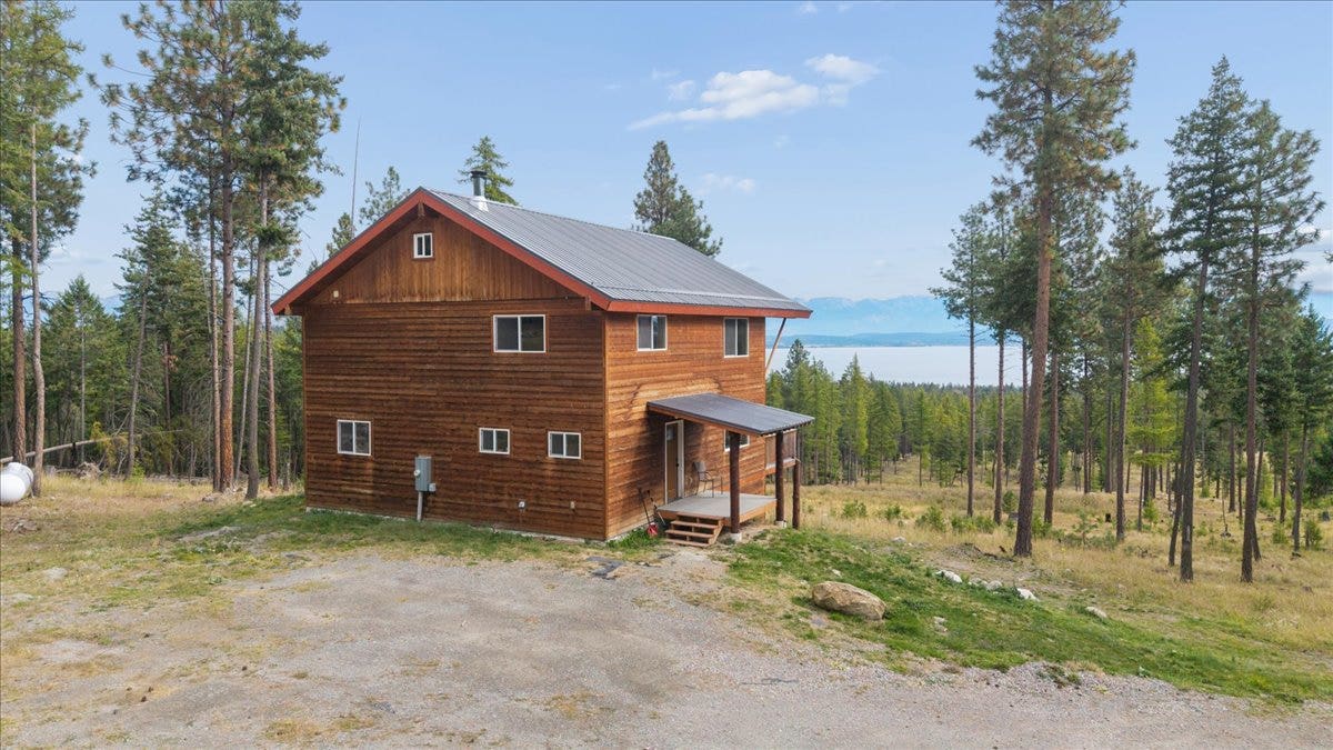 448 Cloud Creek Road, Somers, MT 59932 Aerial House Lake View