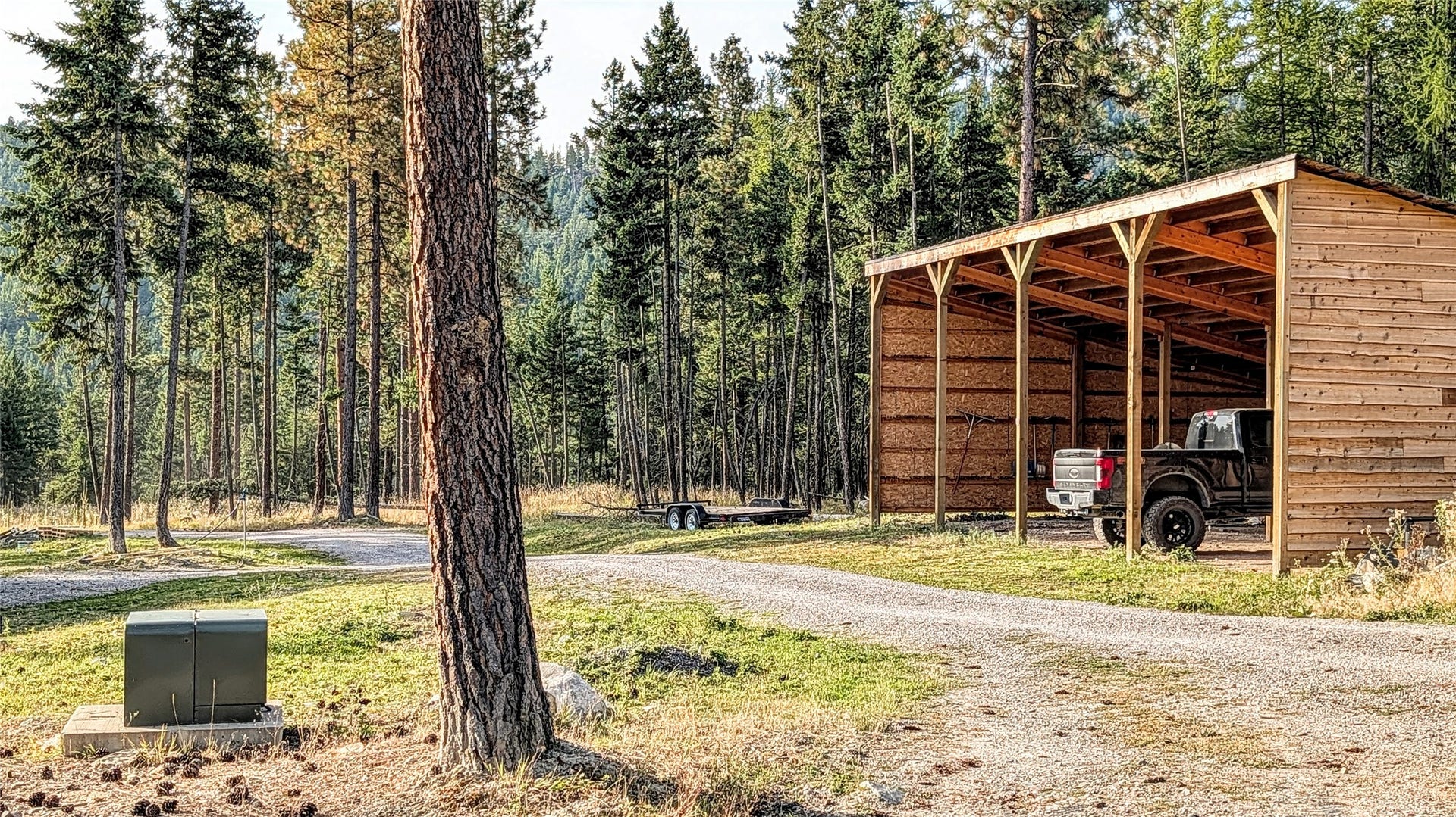 448 Cloud Creek Road, Somers, MT 59932 Electric Vault Location - Pole Barn