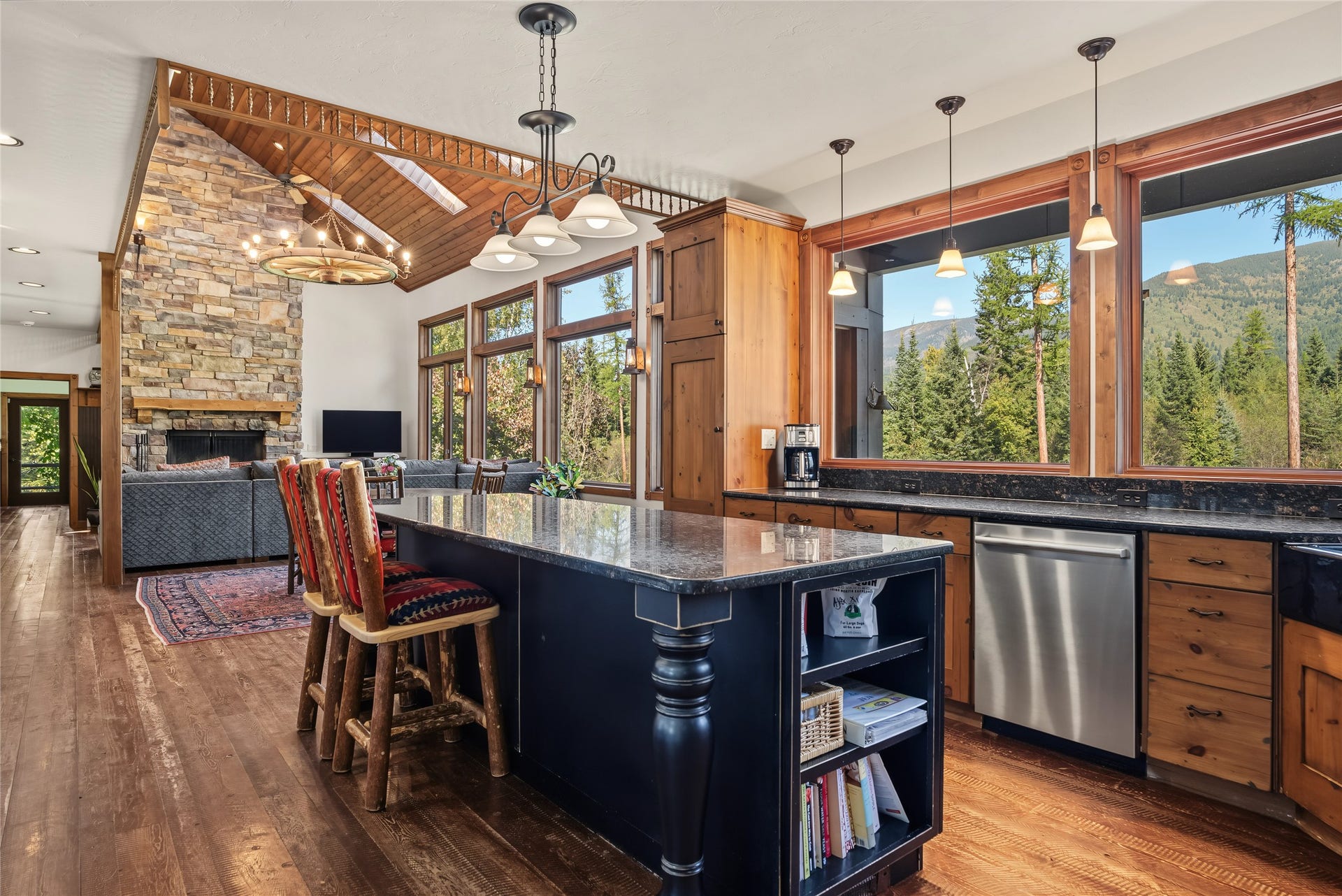 622 Wild Swan Trail, Bigfork, MT 59911 Main home open concept