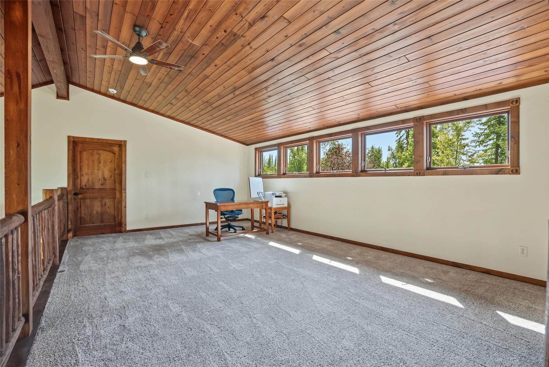622 Wild Swan Trail, Bigfork, MT 59911 Upstairs loft with a very spacious walk in closet for additional flex space/storage