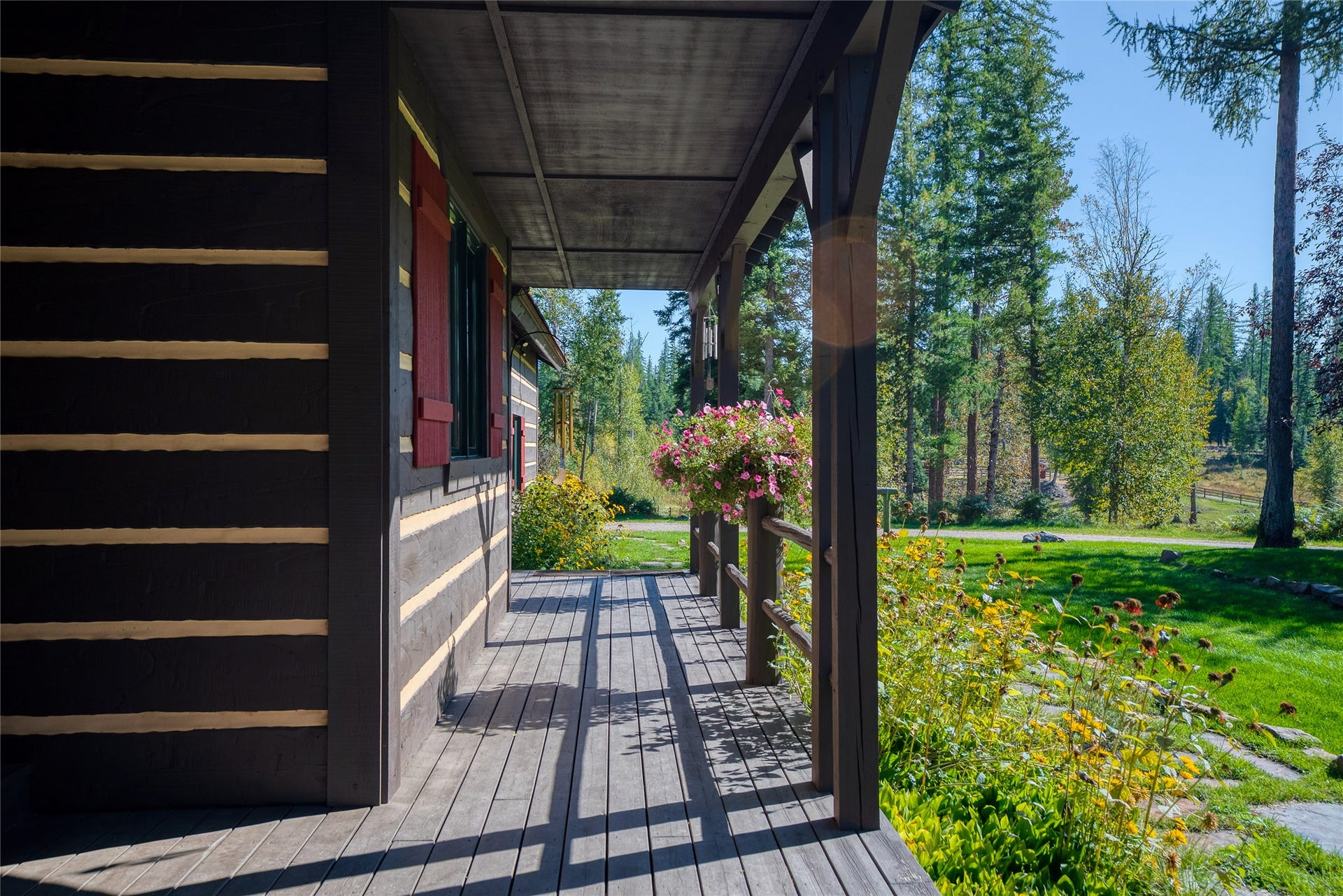 622 Wild Swan Trail, Bigfork, MT 59911 Main home front covered porch