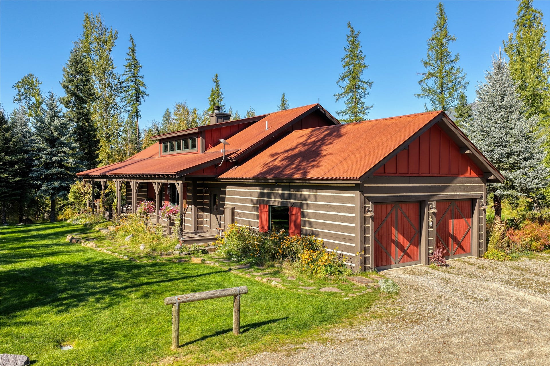 622 Wild Swan Trail, Bigfork, MT 59911 Main home 2 car garage