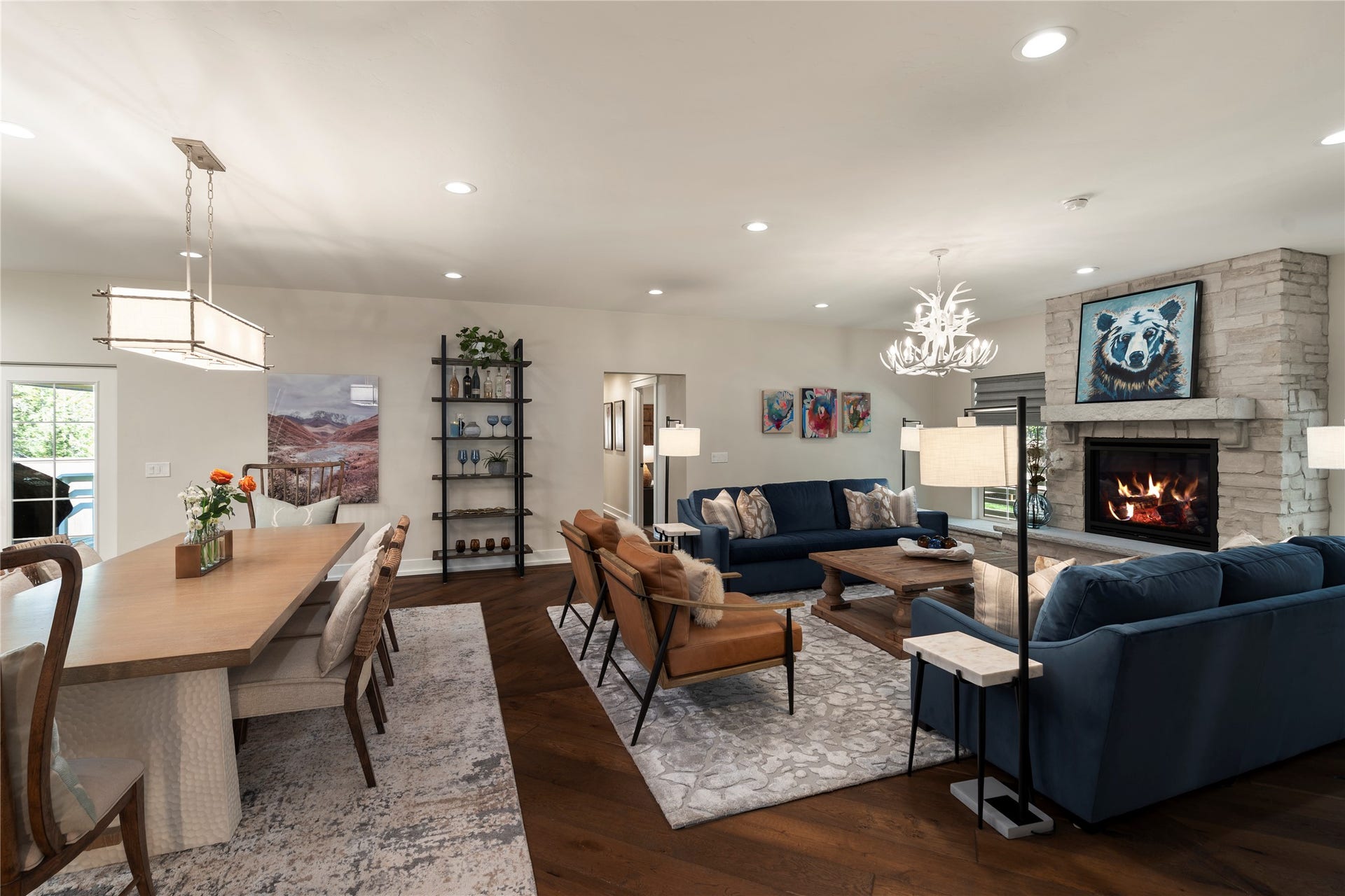 4926 Foothill Road, Bigfork, MT 59911 Living and dining