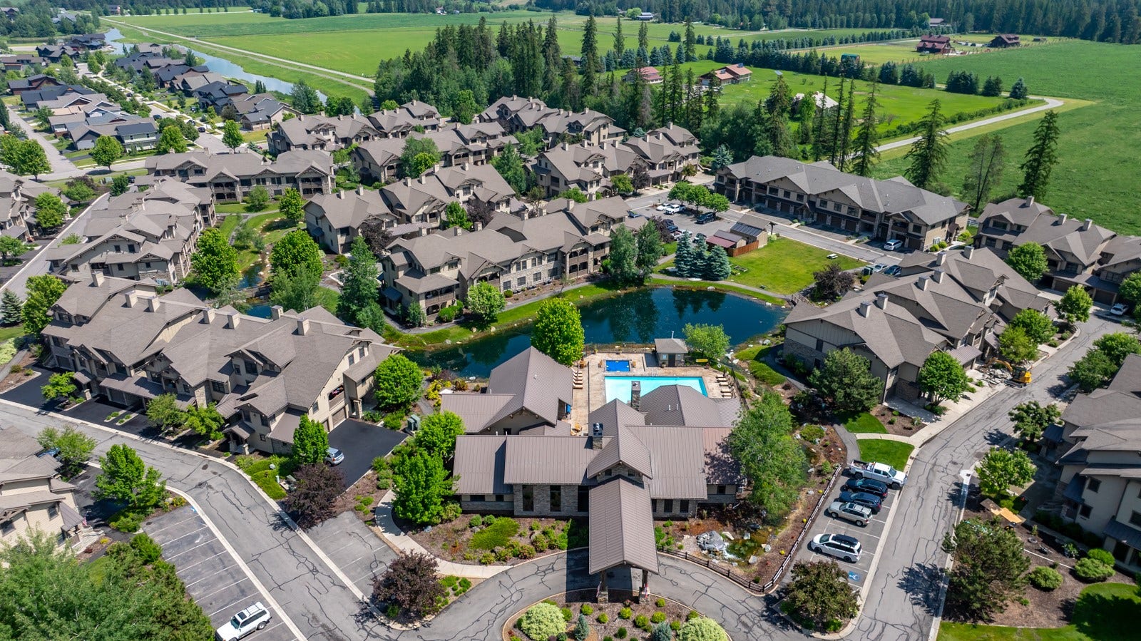 6305 Locarno Drive, #G, Whitefish, MT 59937 Monterra Aerial