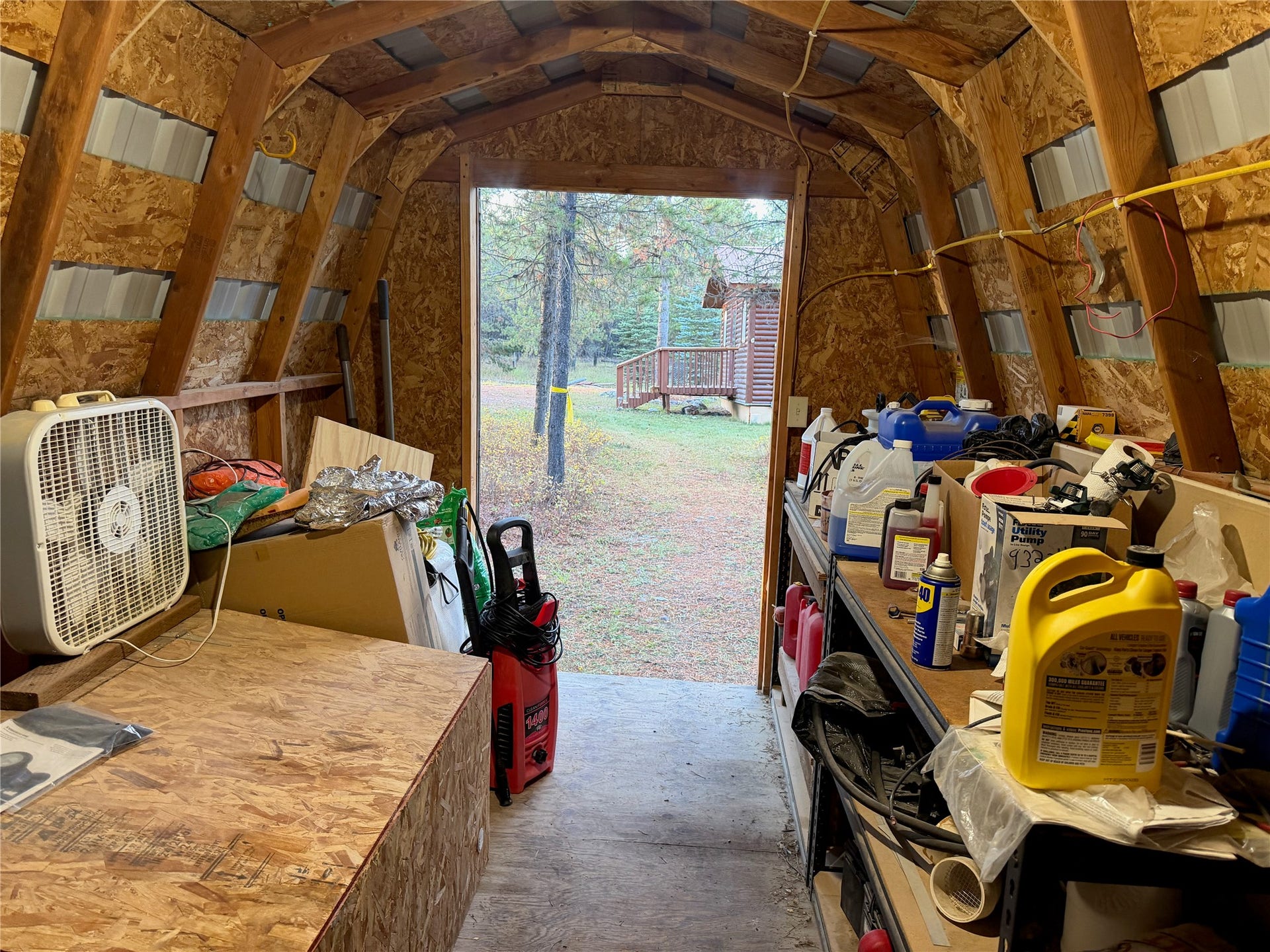 10601 North Fork Road, Polebridge, MT 59928 Shed Interior