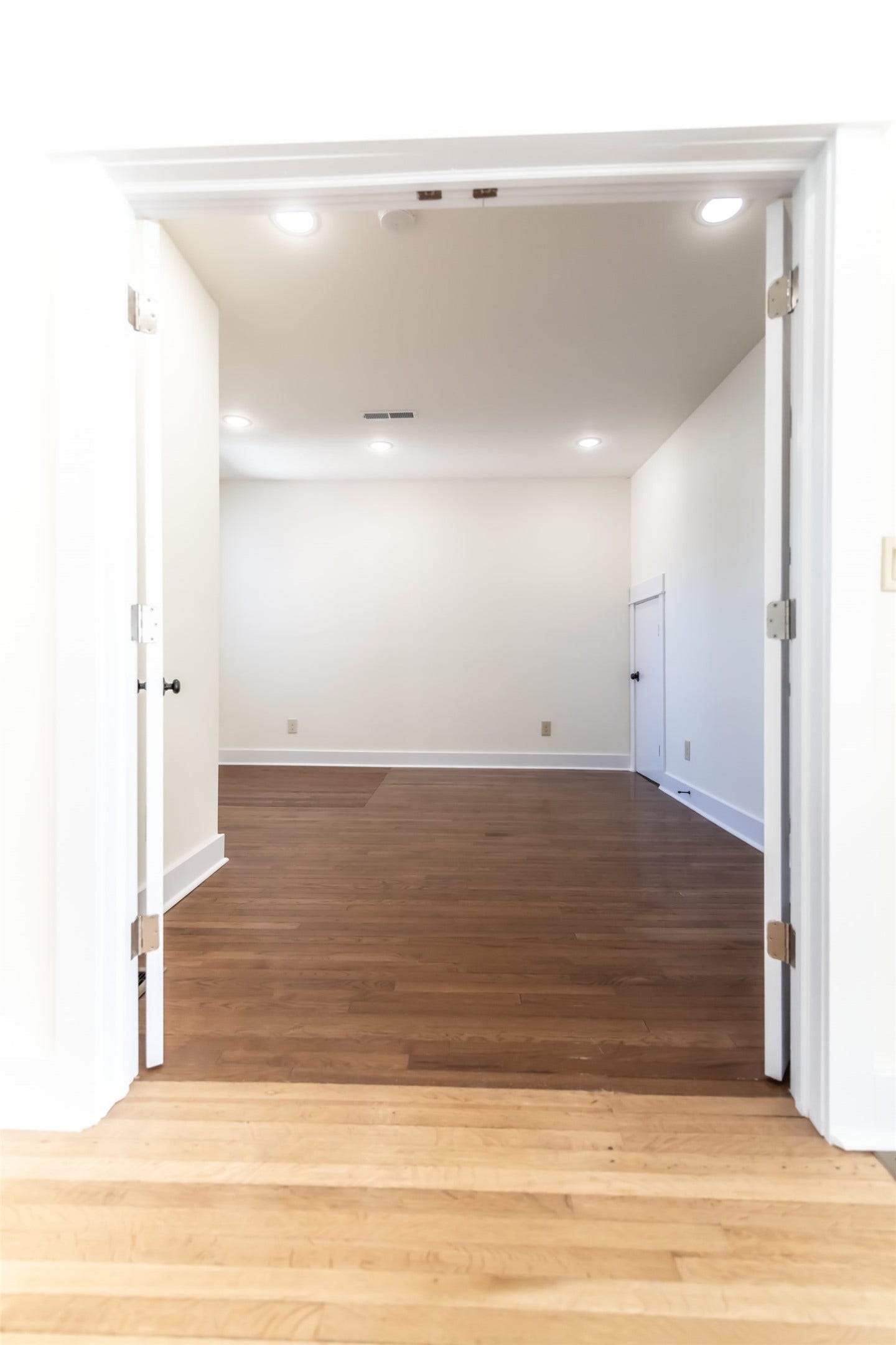 705 W Park Street, Butte, MT 59701 Recessed lighting, wood-finish flooring, white walls, and white trim