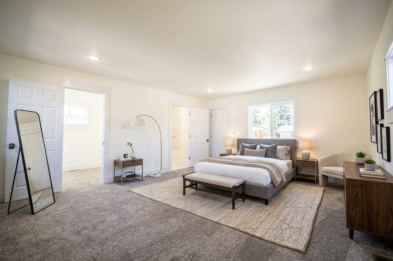 705 W Park Street, Butte, MT 59701 Recessed lighting, light-toned walls, and carpet flooring