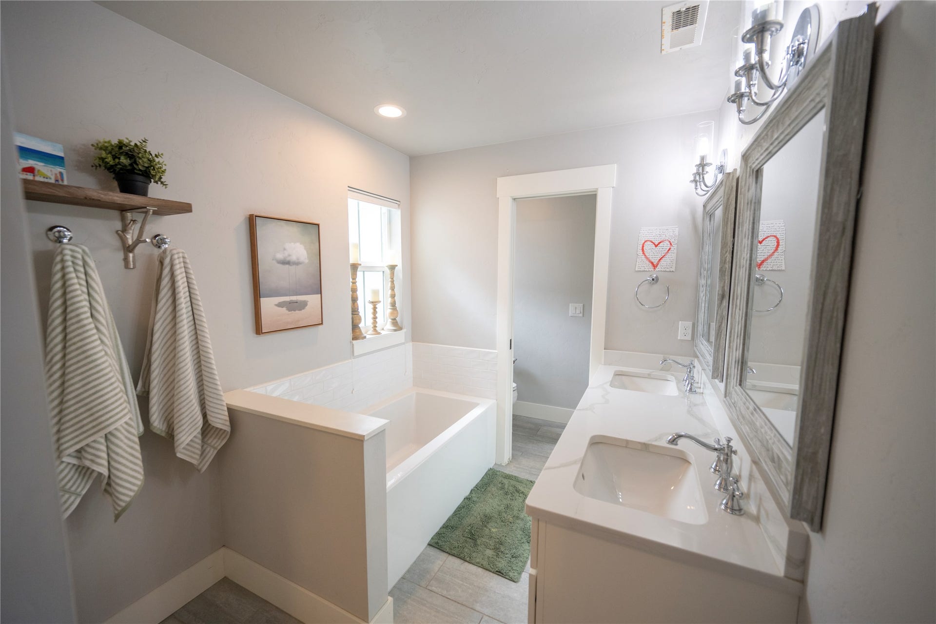 Primary Bathroom with private water closet